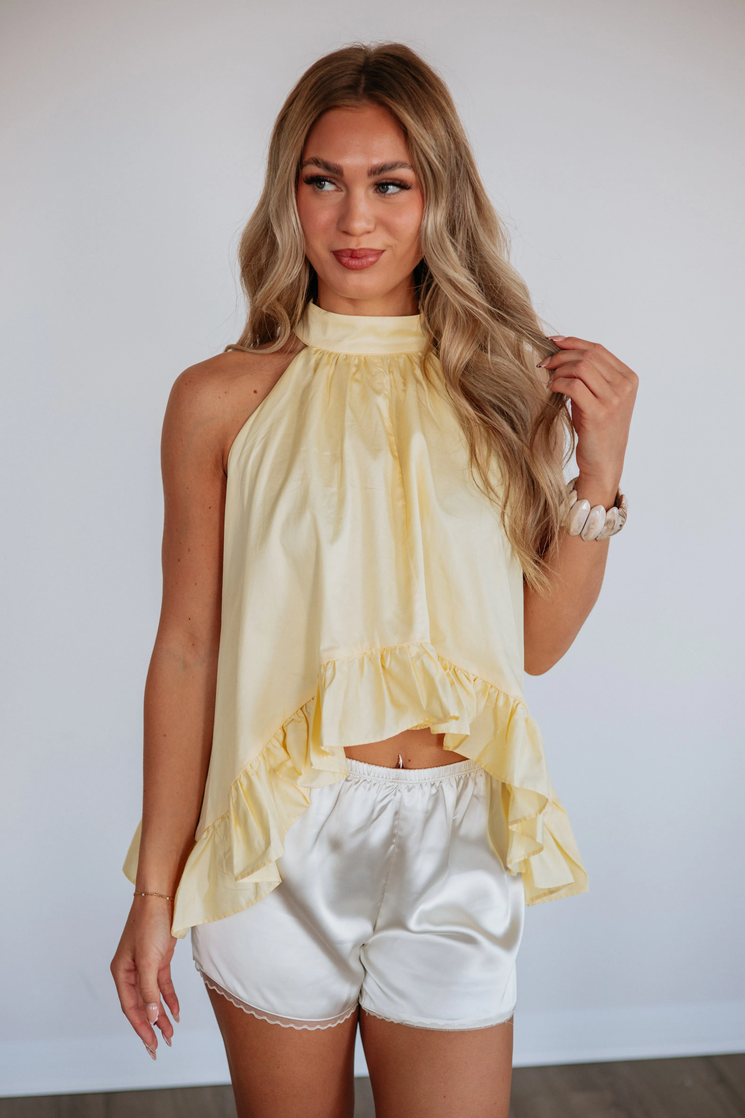 Vissa Satin Shorts - Cream sold by Wild Oak Boutique product image thumbnail 4