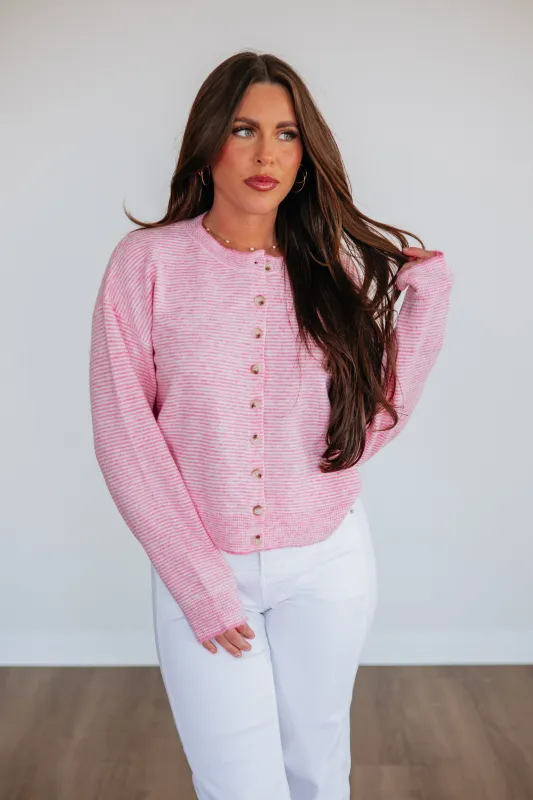 Julia Striped Cardigan sold by Wild Oak Boutique