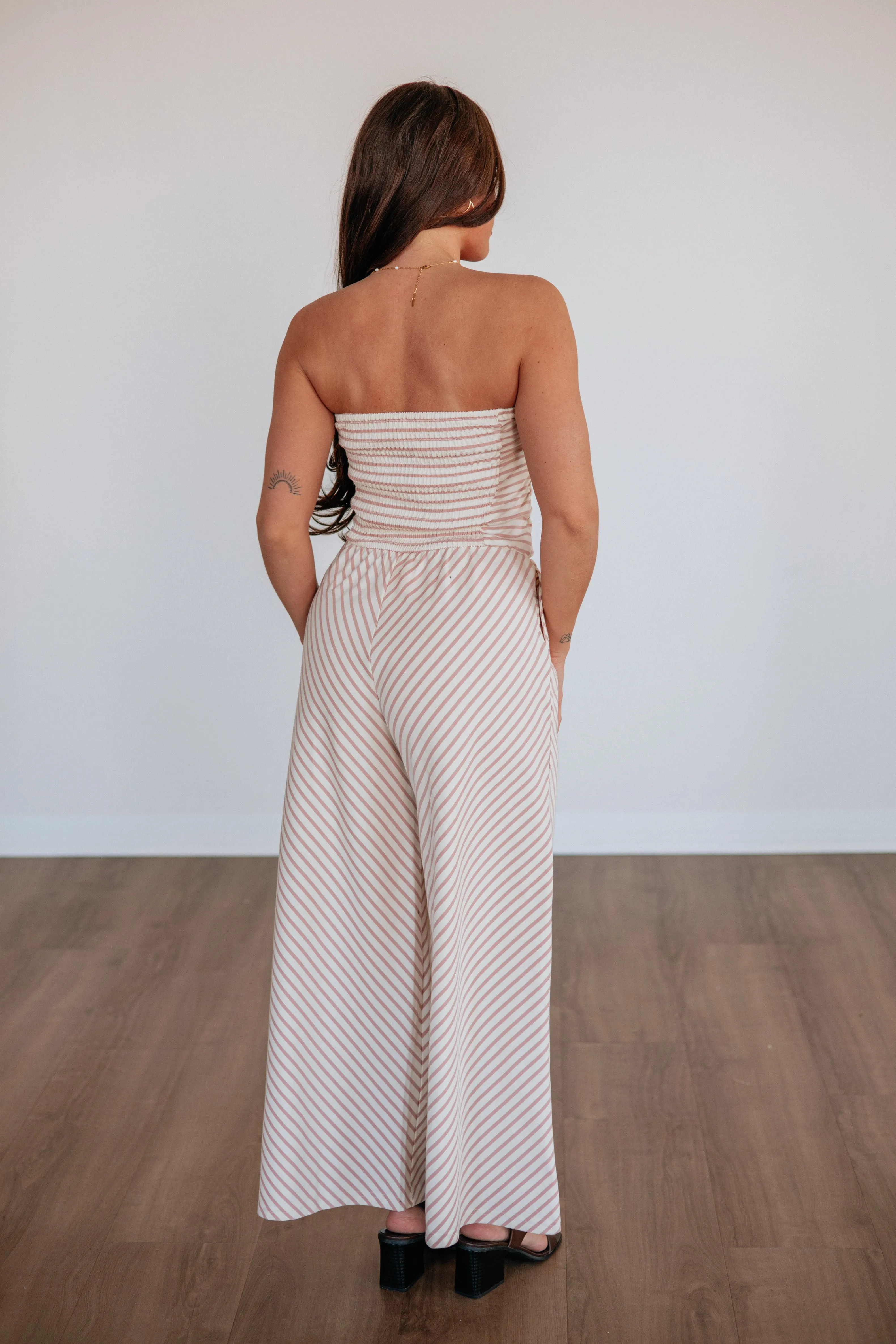 Bryanna Striped Jumpsuit sold by Wild Oak Boutique product image thumbnail 5