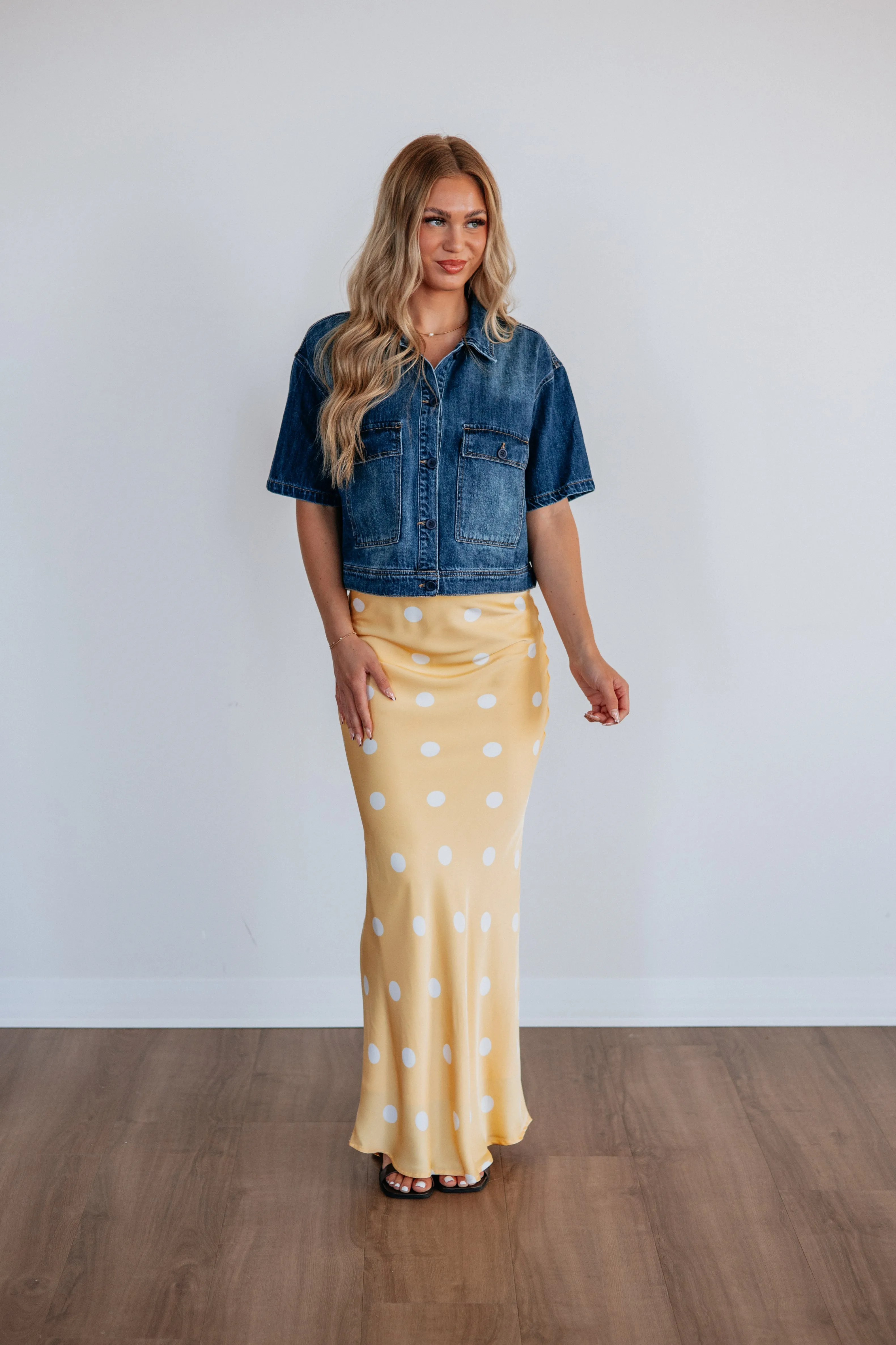 Audley Risen Denim Top sold by Wild Oak Boutique product image thumbnail 3