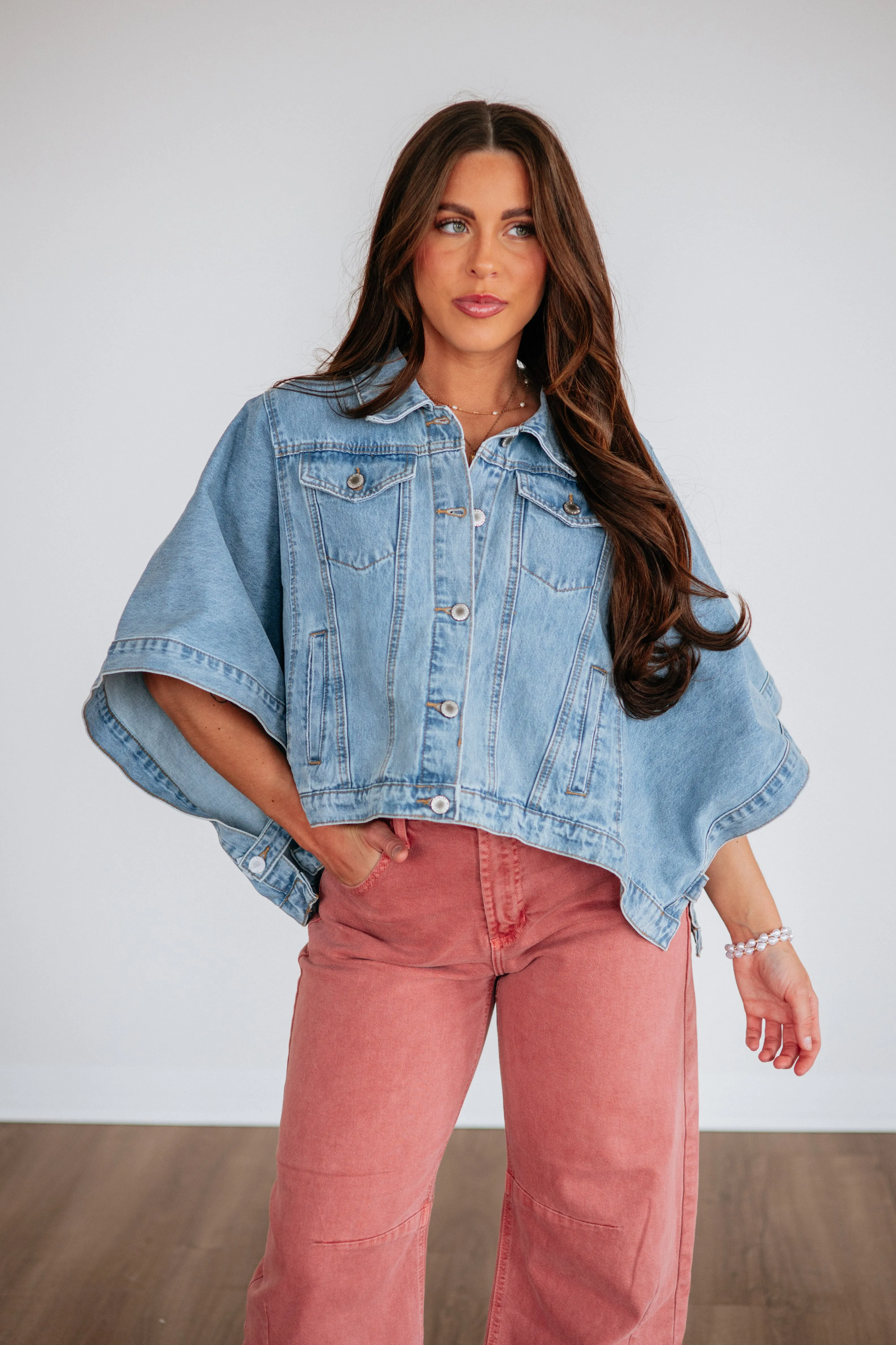 Clover Denim Jacket sold by Wild Oak Boutique product image thumbnail 3
