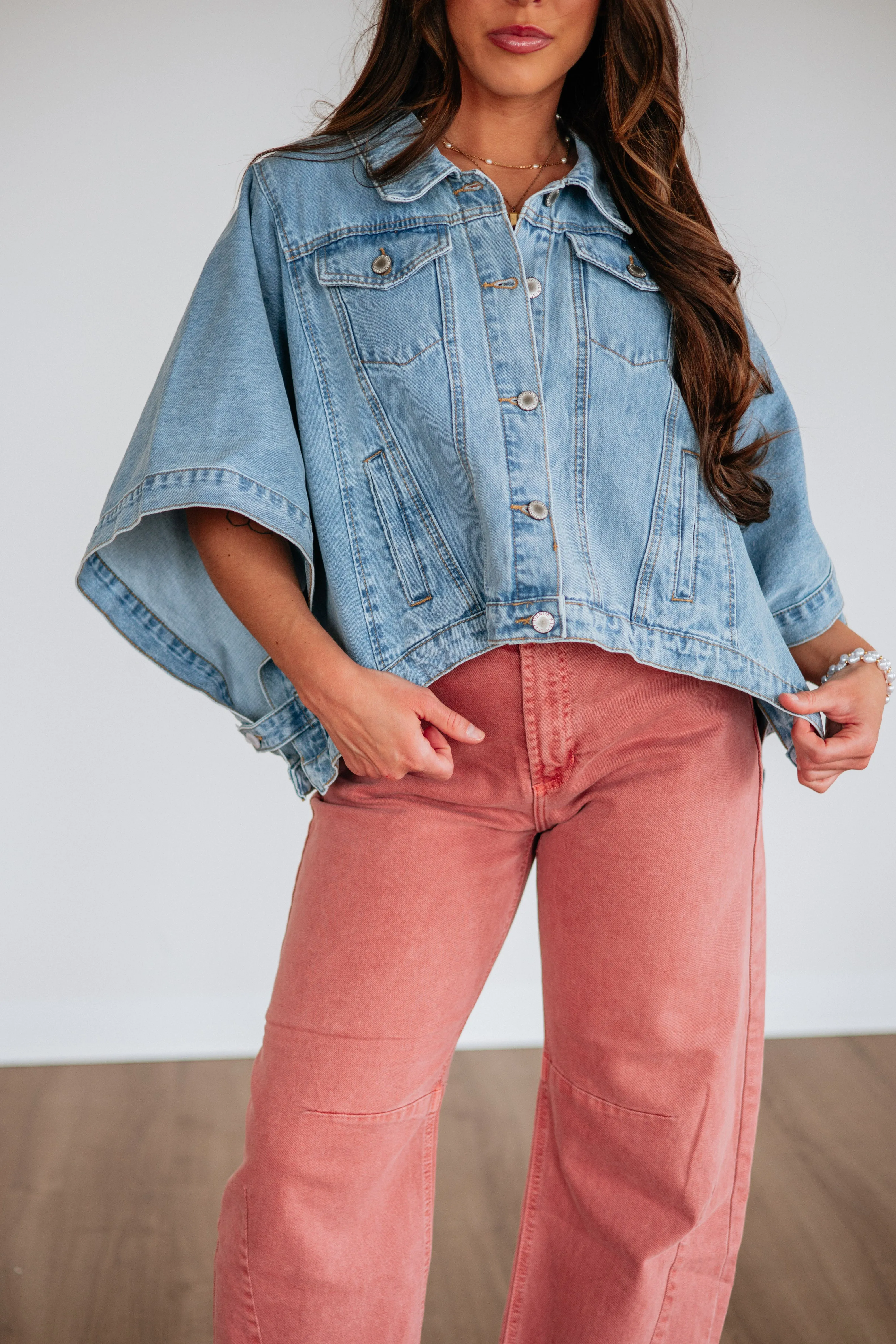 Clover Denim Jacket sold by Wild Oak Boutique product image thumbnail 4
