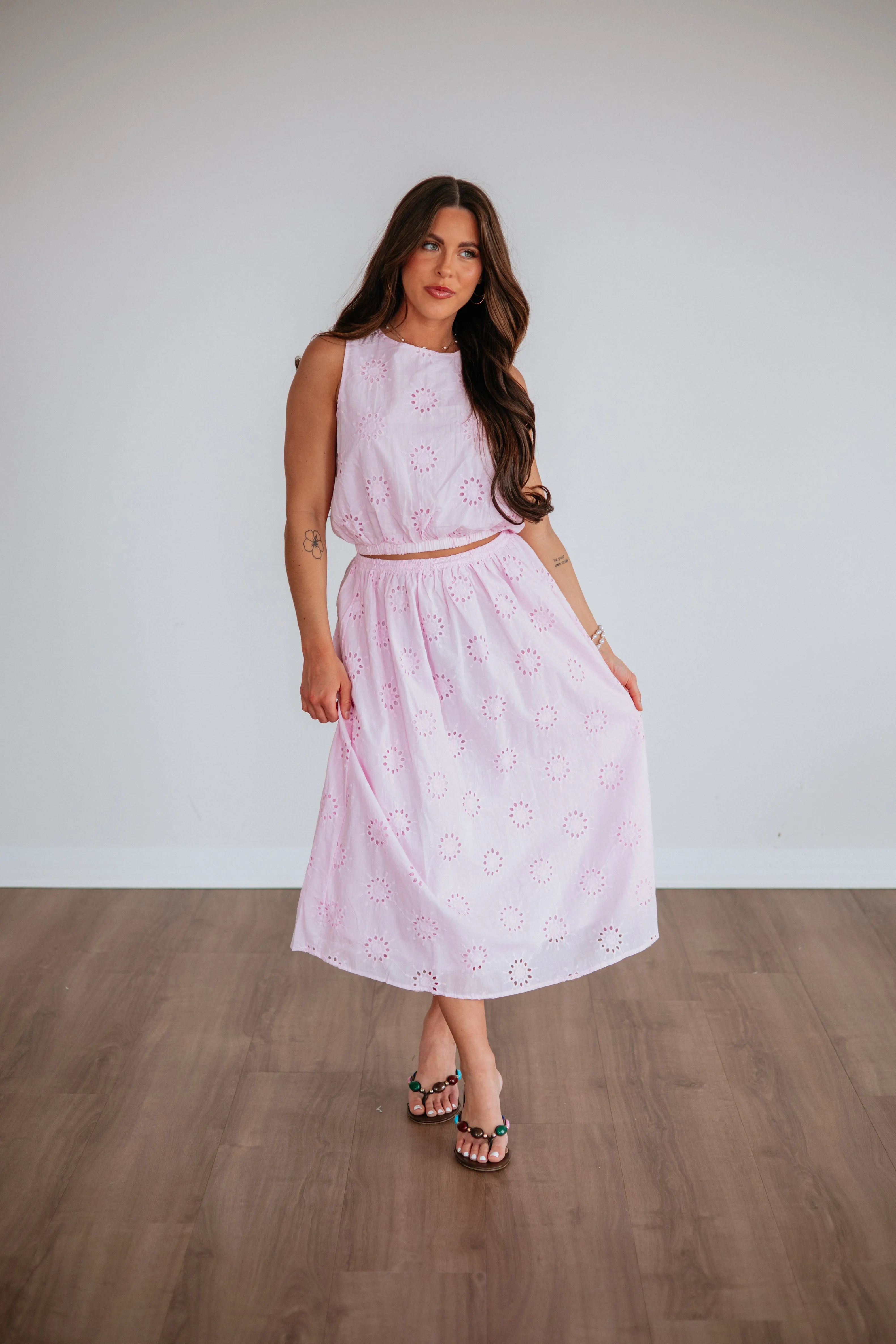 Eveline Eyelet Skirt sold by Wild Oak Boutique product image thumbnail 2