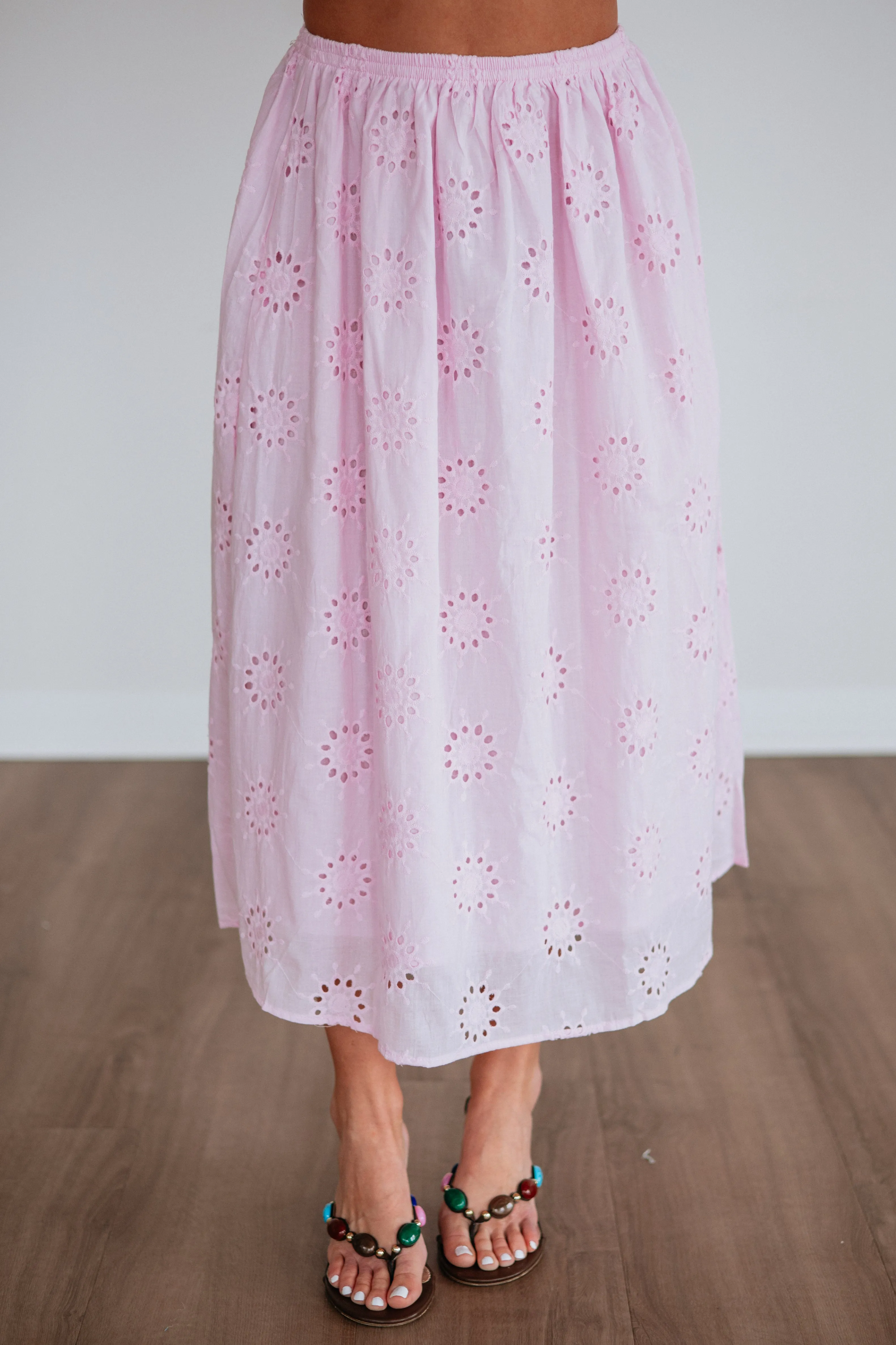 Eveline Eyelet Skirt sold by Wild Oak Boutique