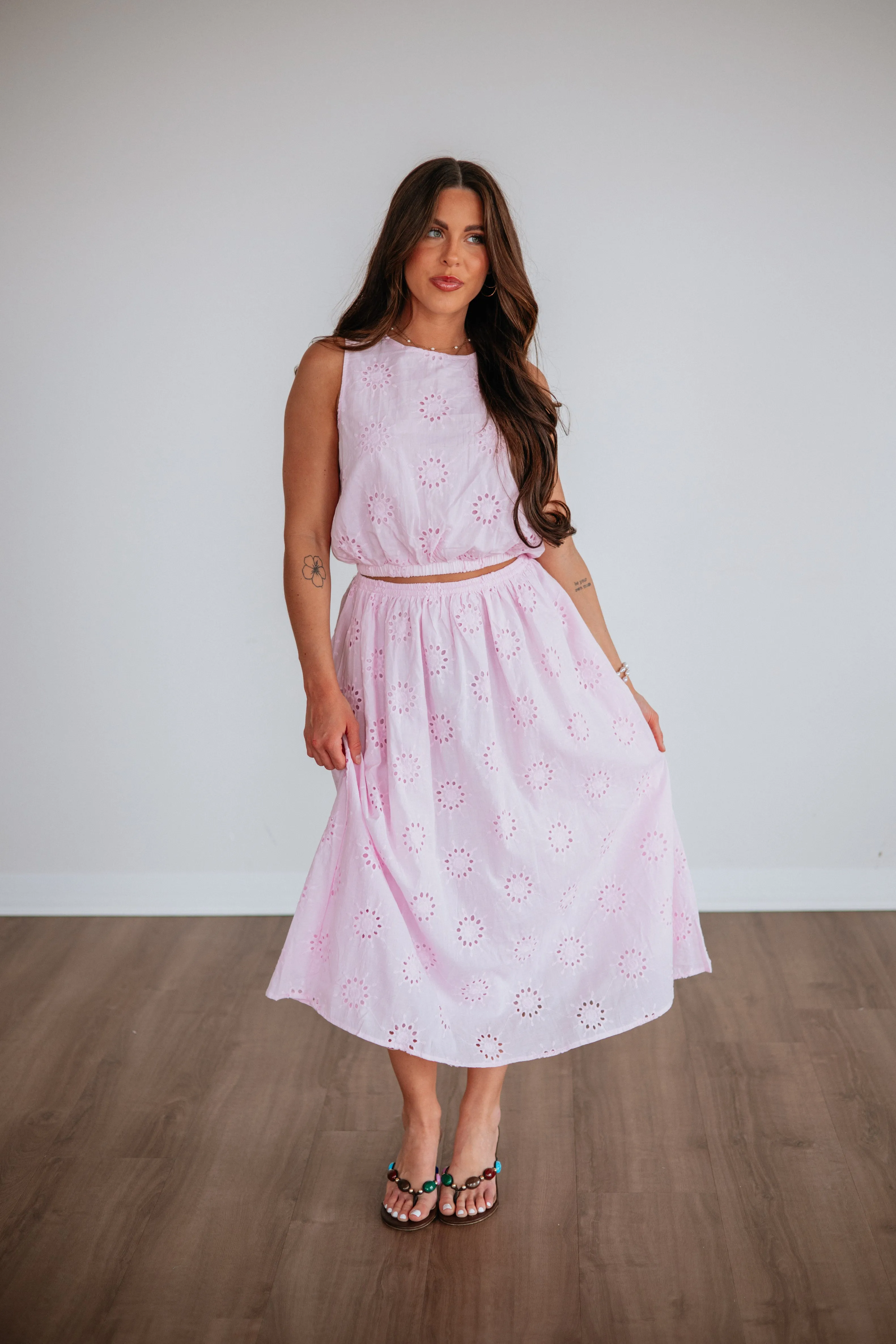 Eveline Eyelet Skirt sold by Wild Oak Boutique product image thumbnail 3