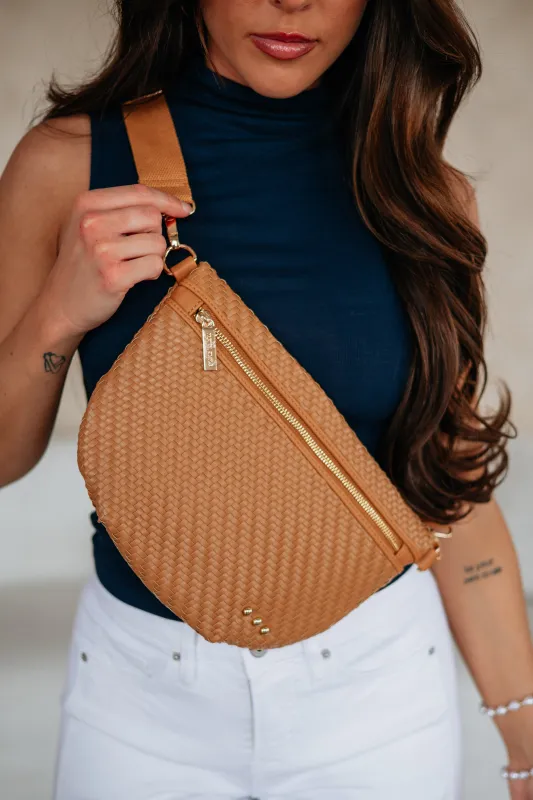 Cyndie Woven Bum Bag made by Wild Oak Boutique