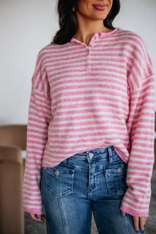 Brayden Striped Sweater - Taffy made by Things Between