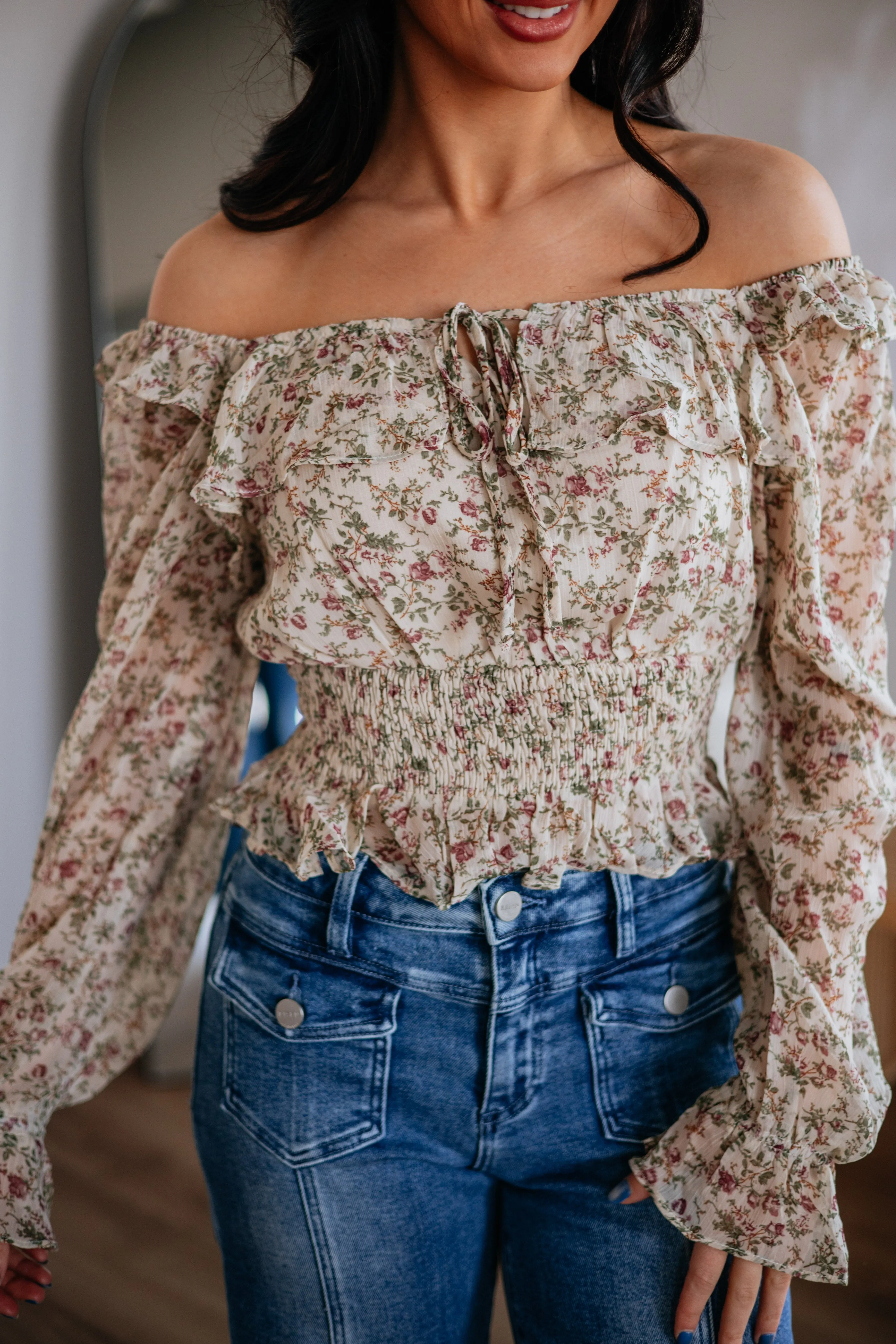 Mylla Floral Top sold by Wild Oak Boutique product image thumbnail 2