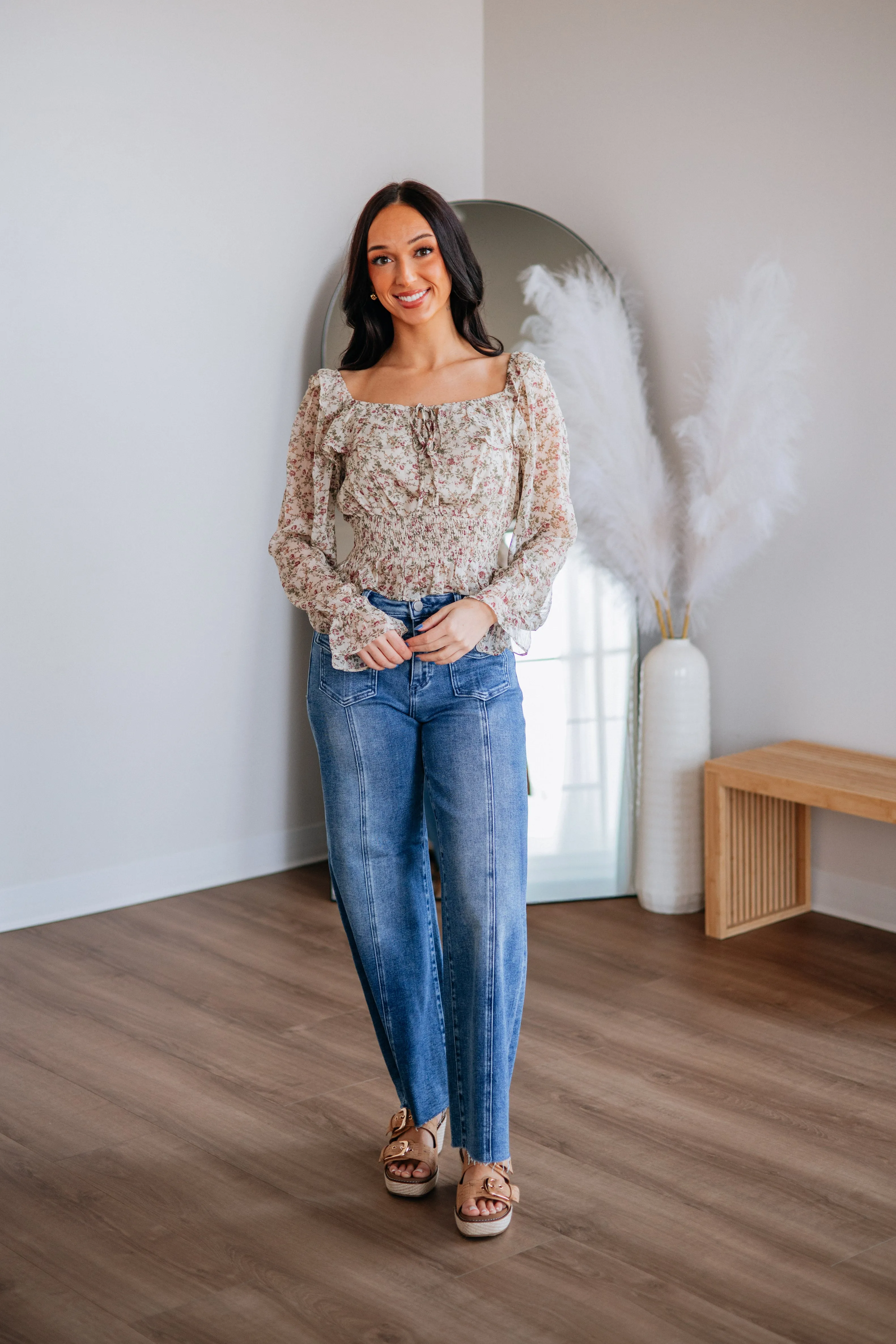 Mylla Floral Top sold by Wild Oak Boutique product image thumbnail 3