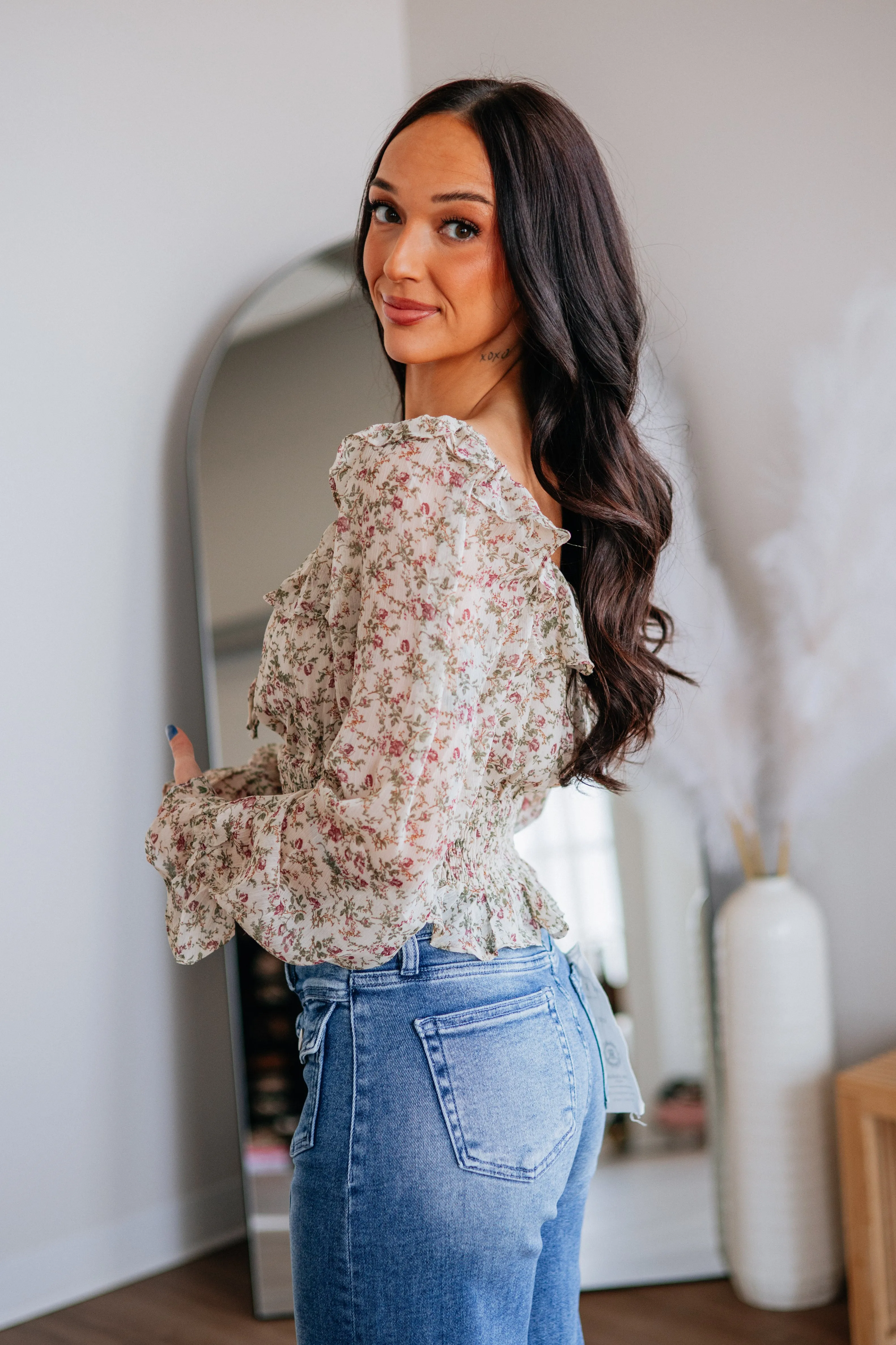 Mylla Floral Top sold by Wild Oak Boutique product image thumbnail 4