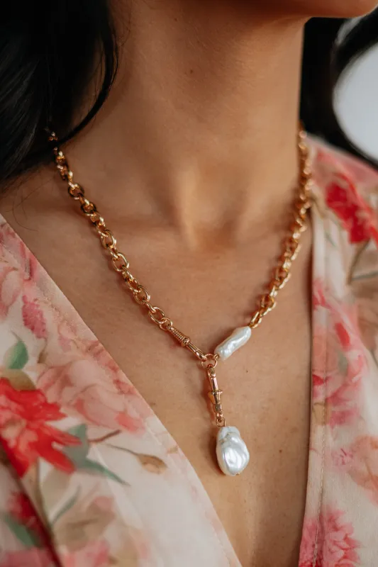 Shantella Pearl Necklace made by Wild Oak Boutique