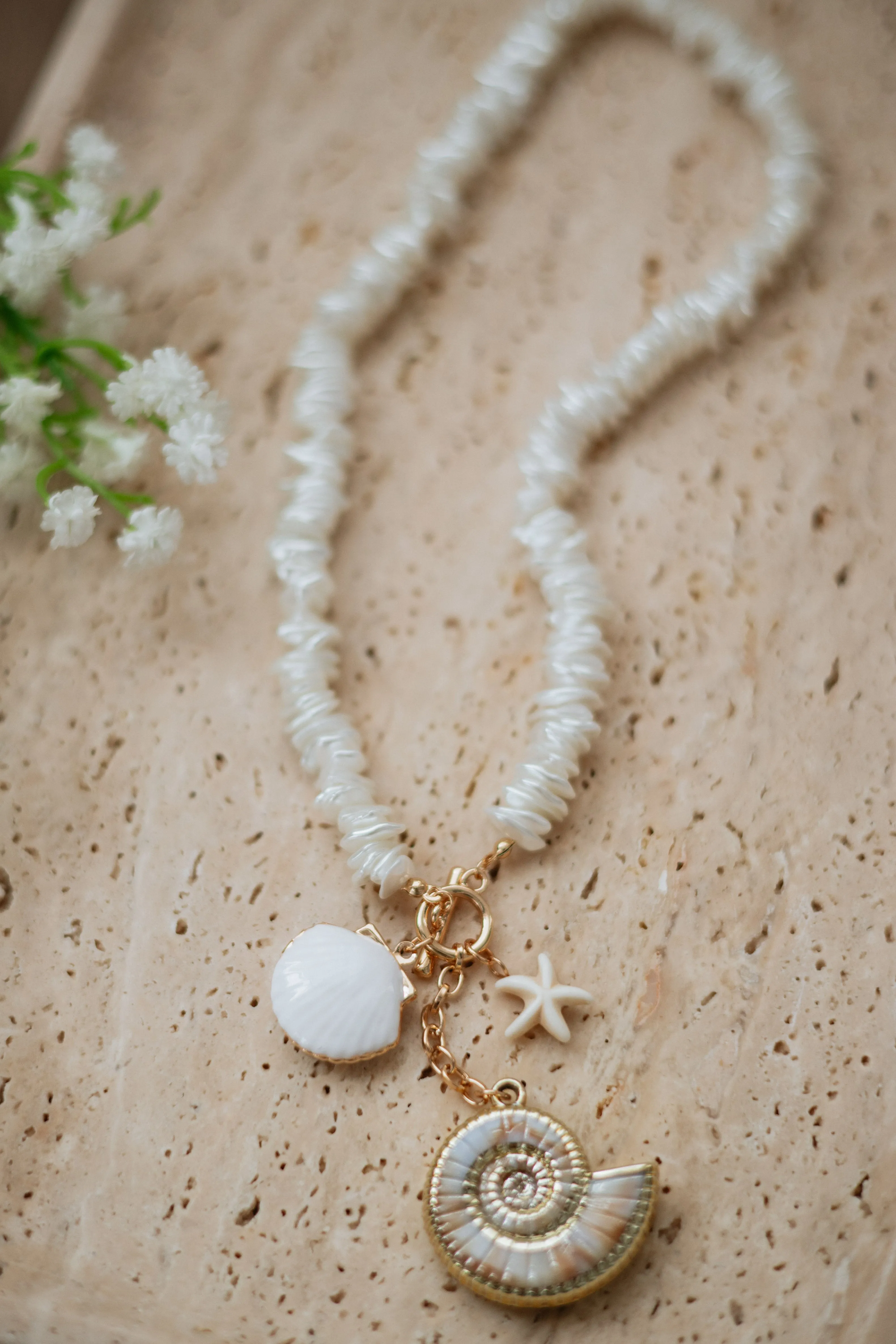 Ocean's Treasure Necklace sold by Wild Oak Boutique
