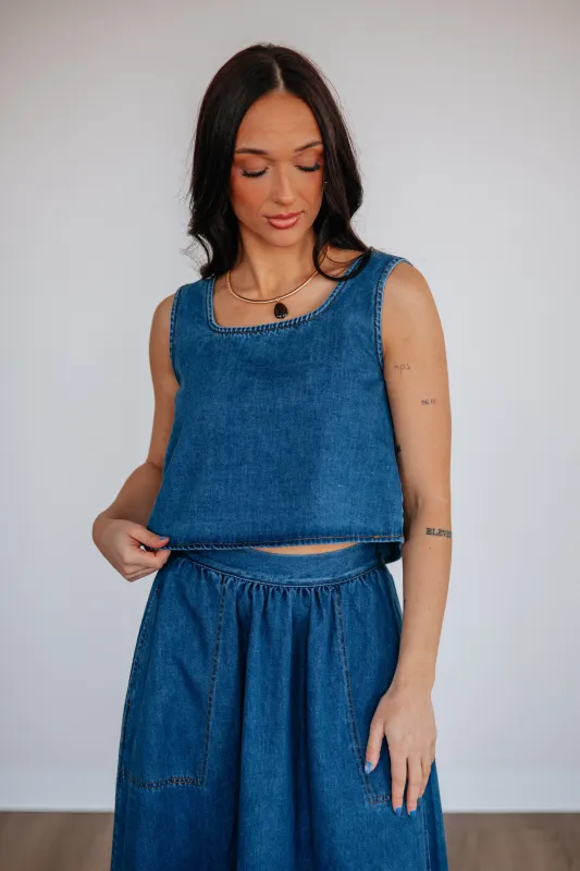 Lynetta Denim Top made by mioumuse