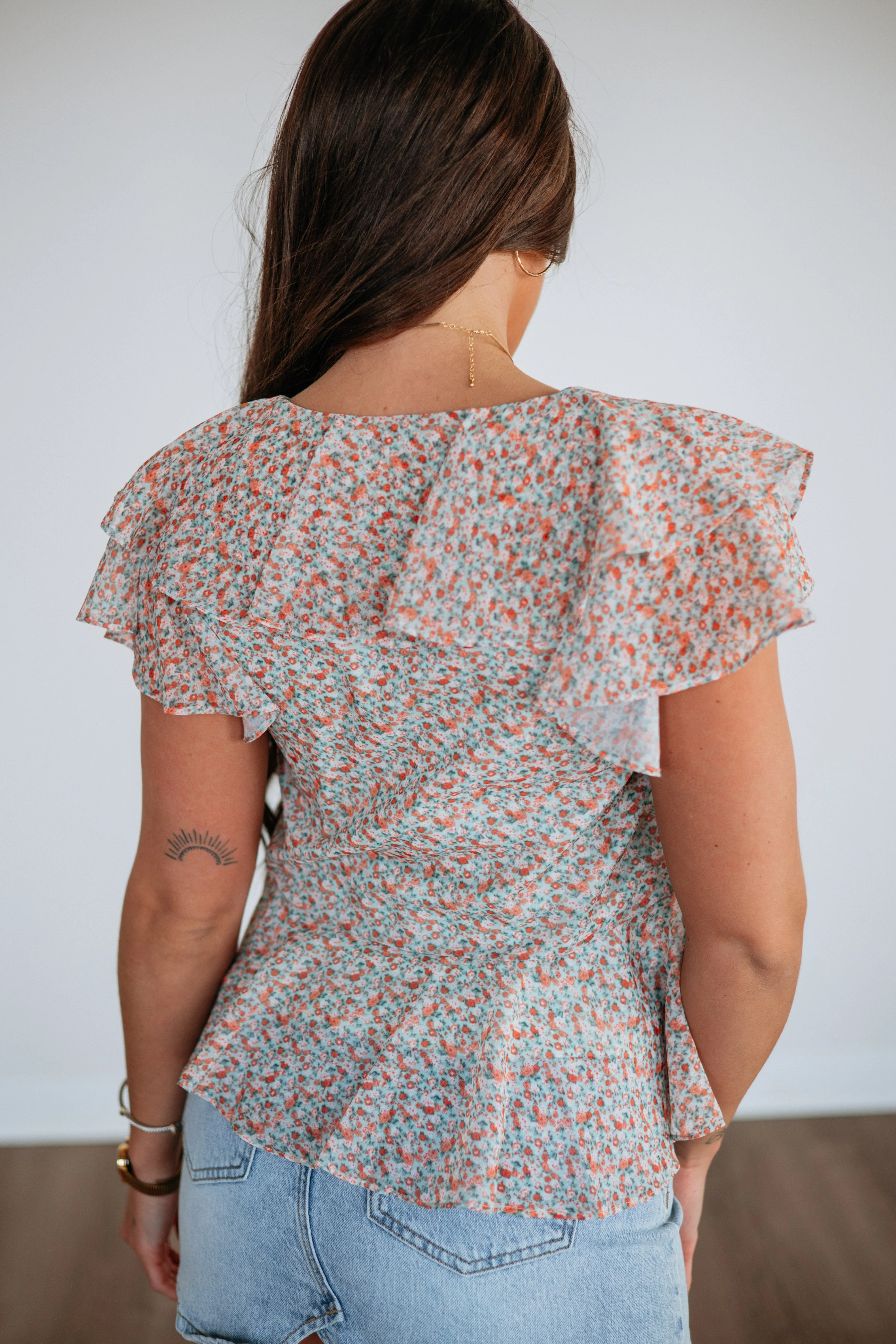 Shanae Floral Top sold by Wild Oak Boutique product image thumbnail 5