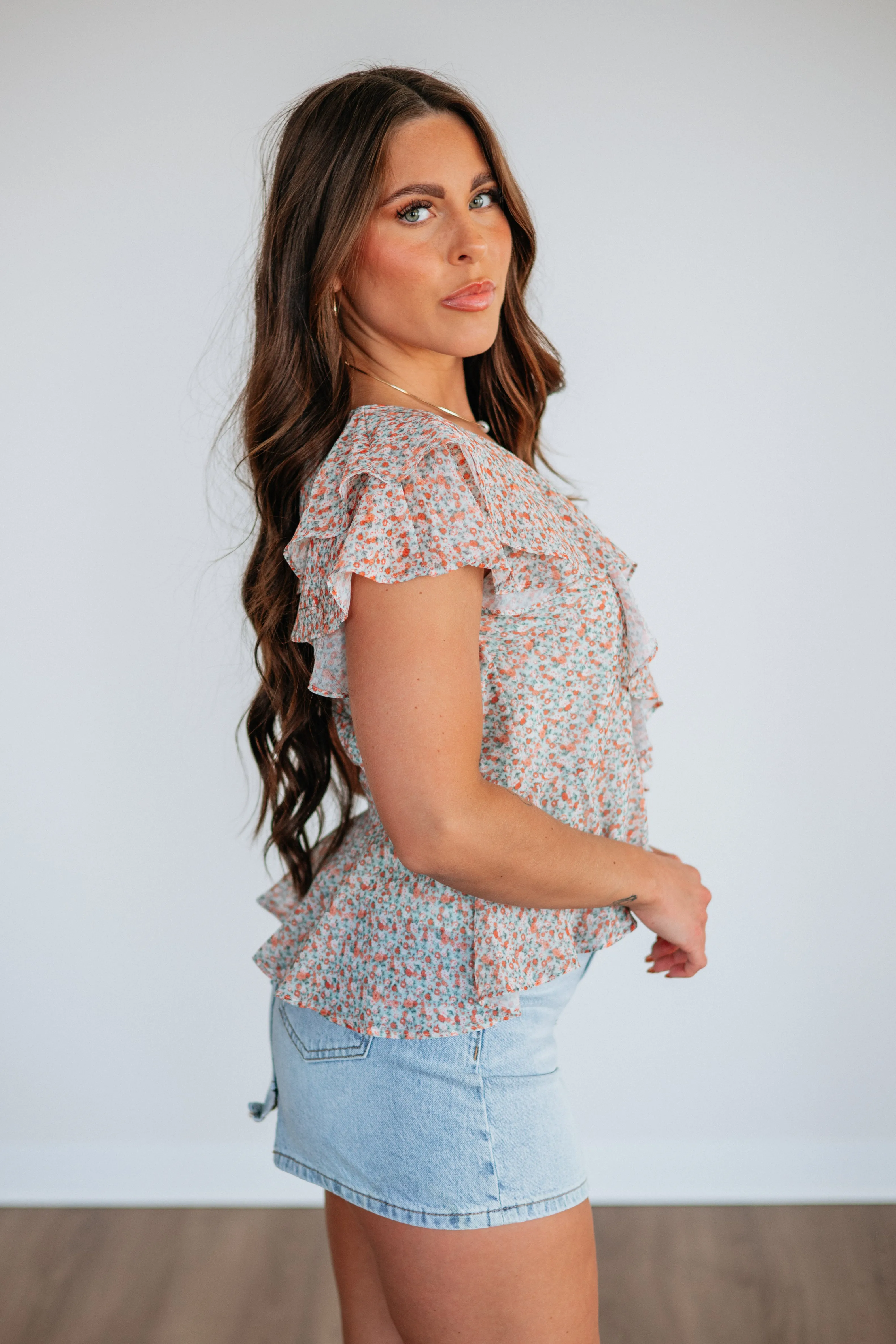 Shanae Floral Top sold by Wild Oak Boutique product image thumbnail 4