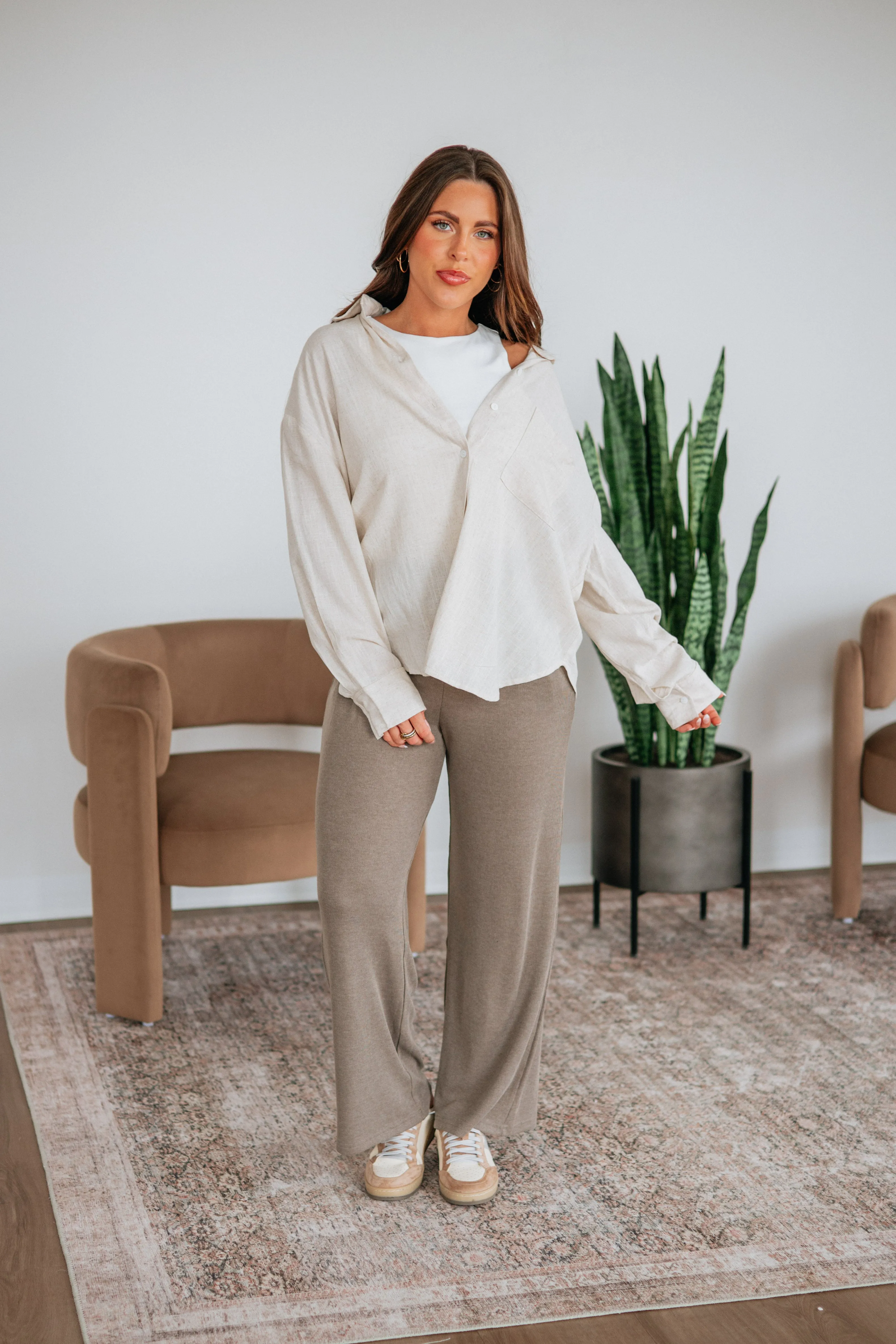 Rena Ribbed Pants sold by Wild Oak Boutique product image thumbnail 5