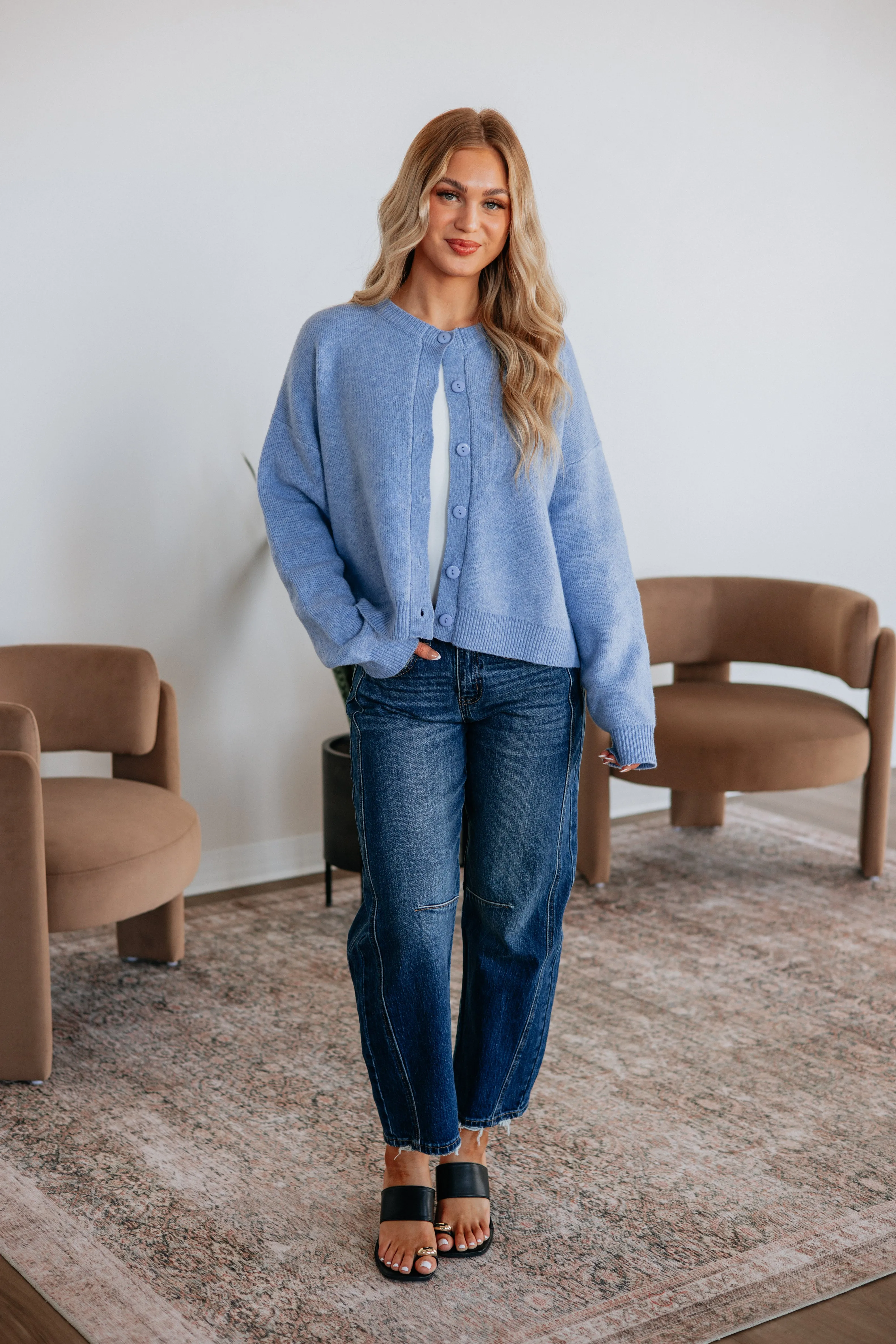 Kassi Cardigan - Cornflower Blue sold by Wild Oak Boutique product image thumbnail 4