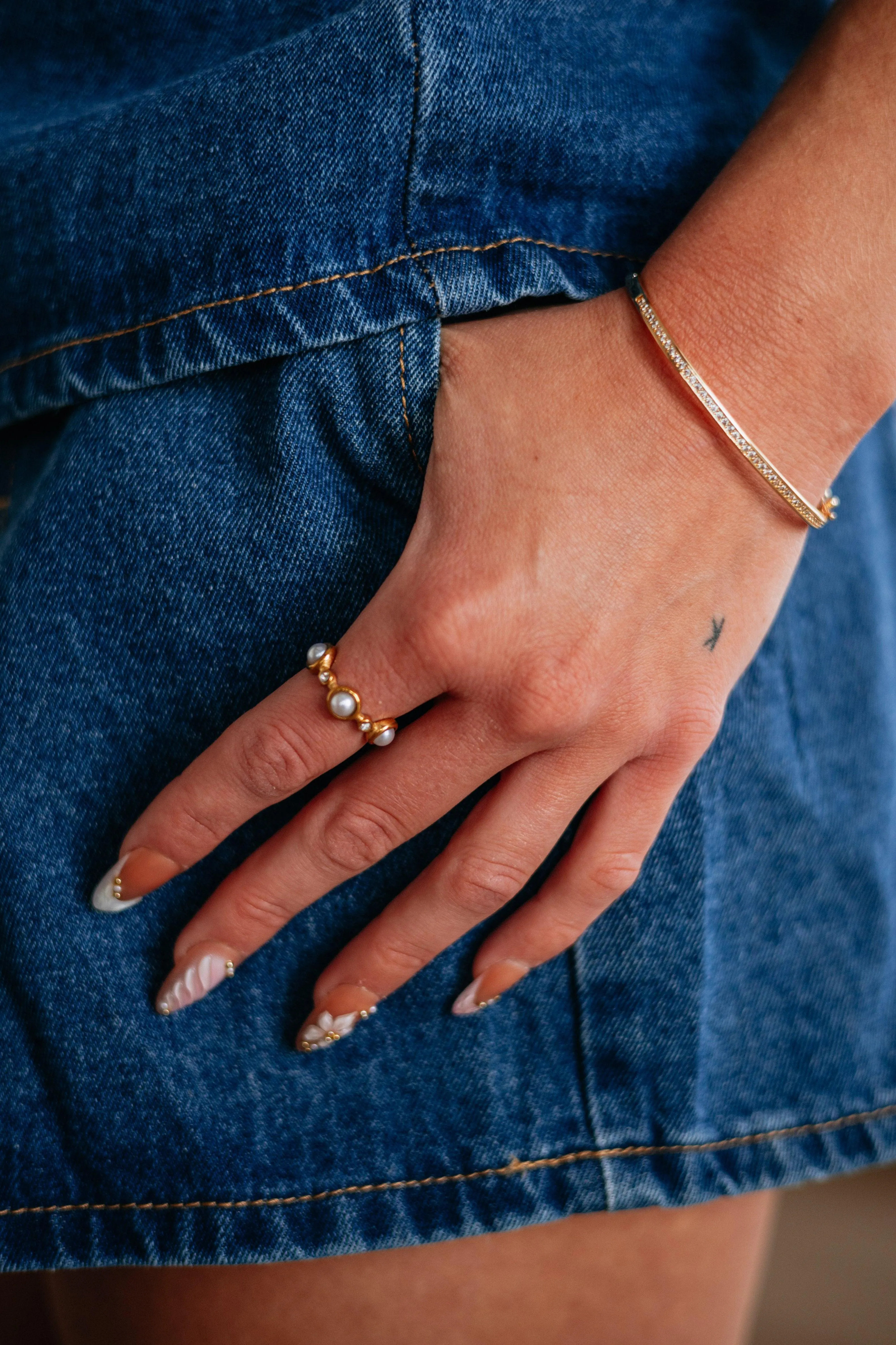 Isla Pearl Ring sold by Wild Oak Boutique product image thumbnail 2