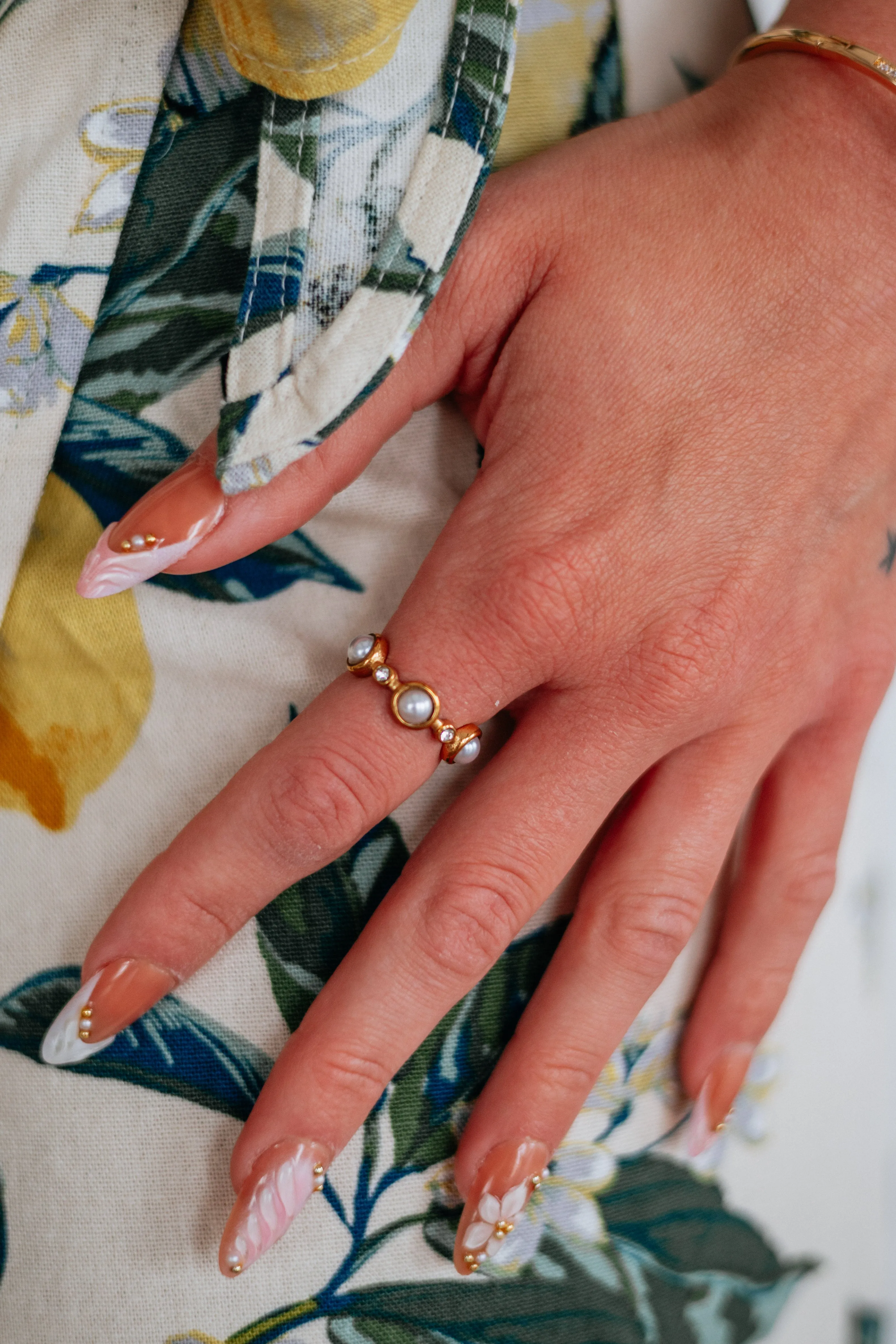 Isla Pearl Ring sold by Wild Oak Boutique product image thumbnail 3