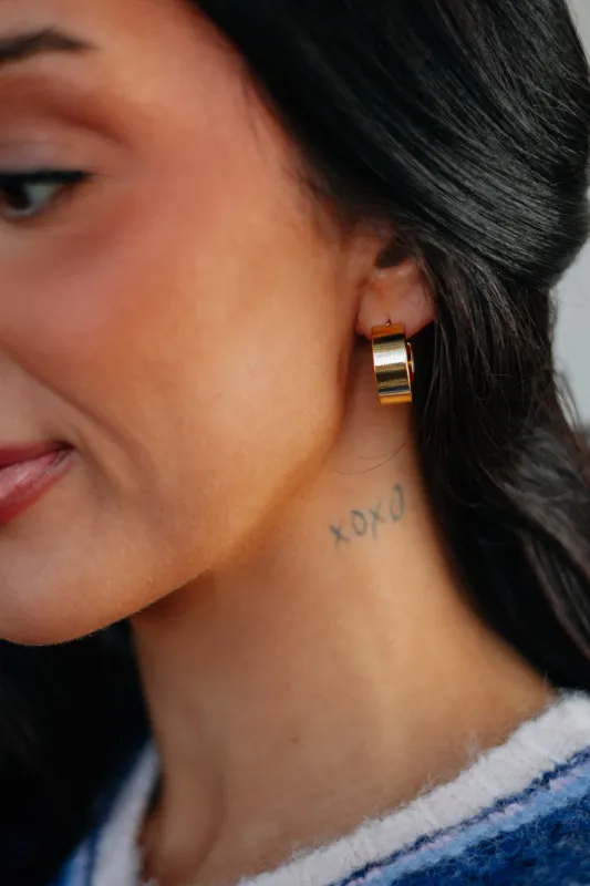 Anita Huggie Hoop Earrings made by Wild Oak Boutique