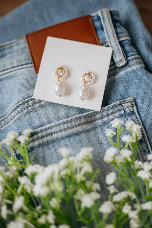 Patrea Pearl Earrings made by Wild Oak Boutique