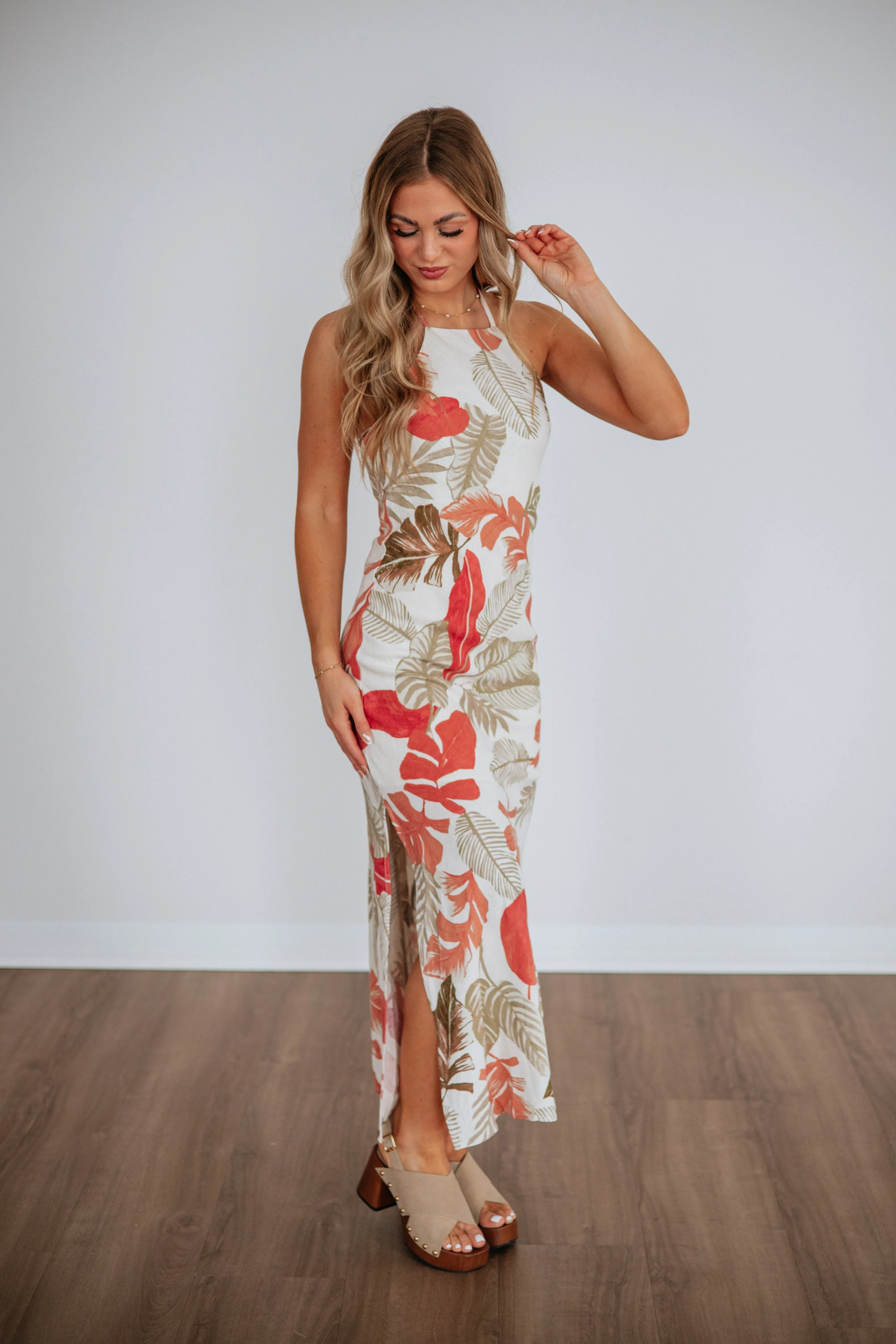 Tropical Getaway Maxi Dress sold by Wild Oak Boutique product image thumbnail 3