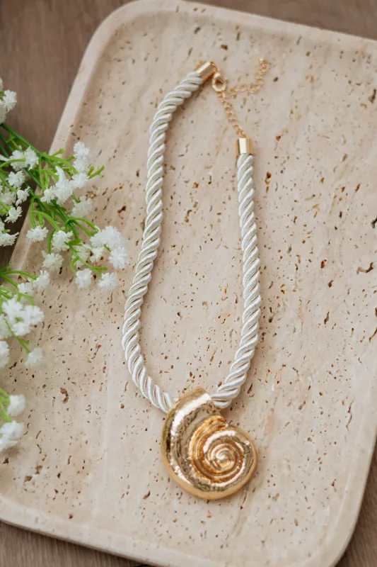 Seas The Day Necklace made by Wild Oak Boutique