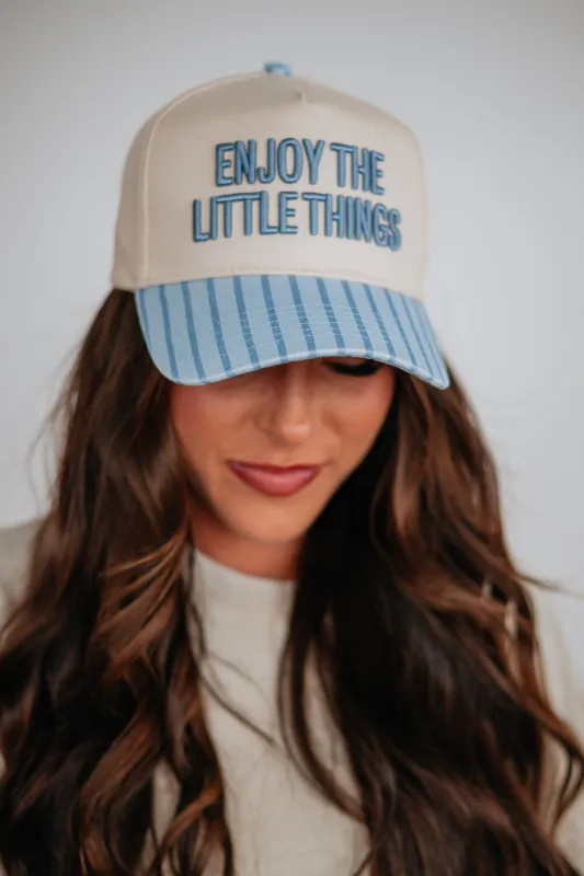 Enjoy The Little Things Trucker Hat made by Wild Oak Boutique