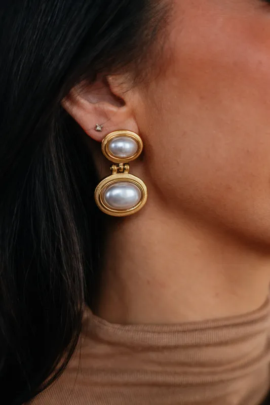 Darby Pearl Earrings made by Wild Oak Boutique