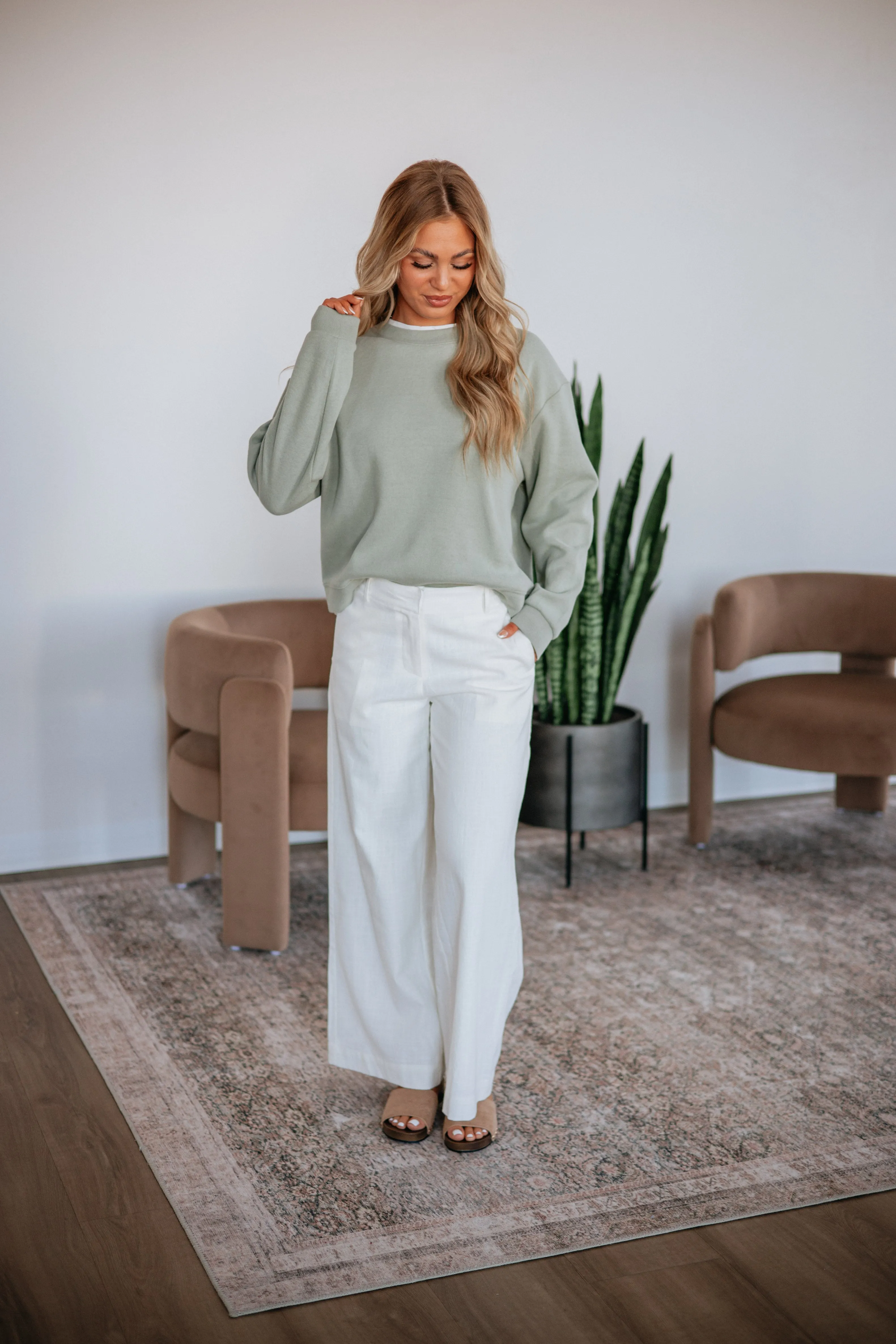 Chaylie Linen Pants sold by Wild Oak Boutique product image thumbnail 4