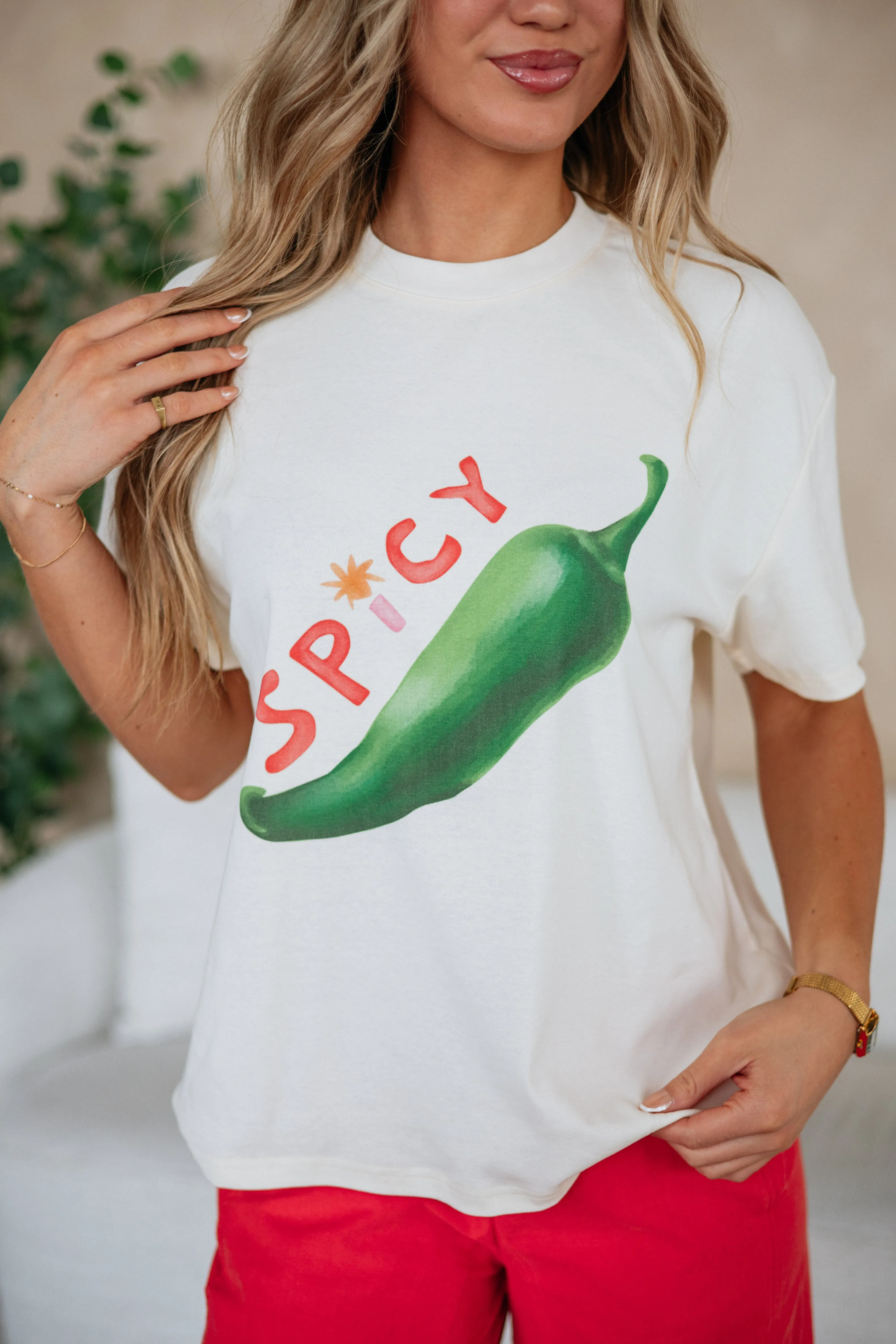 Spicy Graphic Tee sold by Wild Oak Boutique product image thumbnail 4