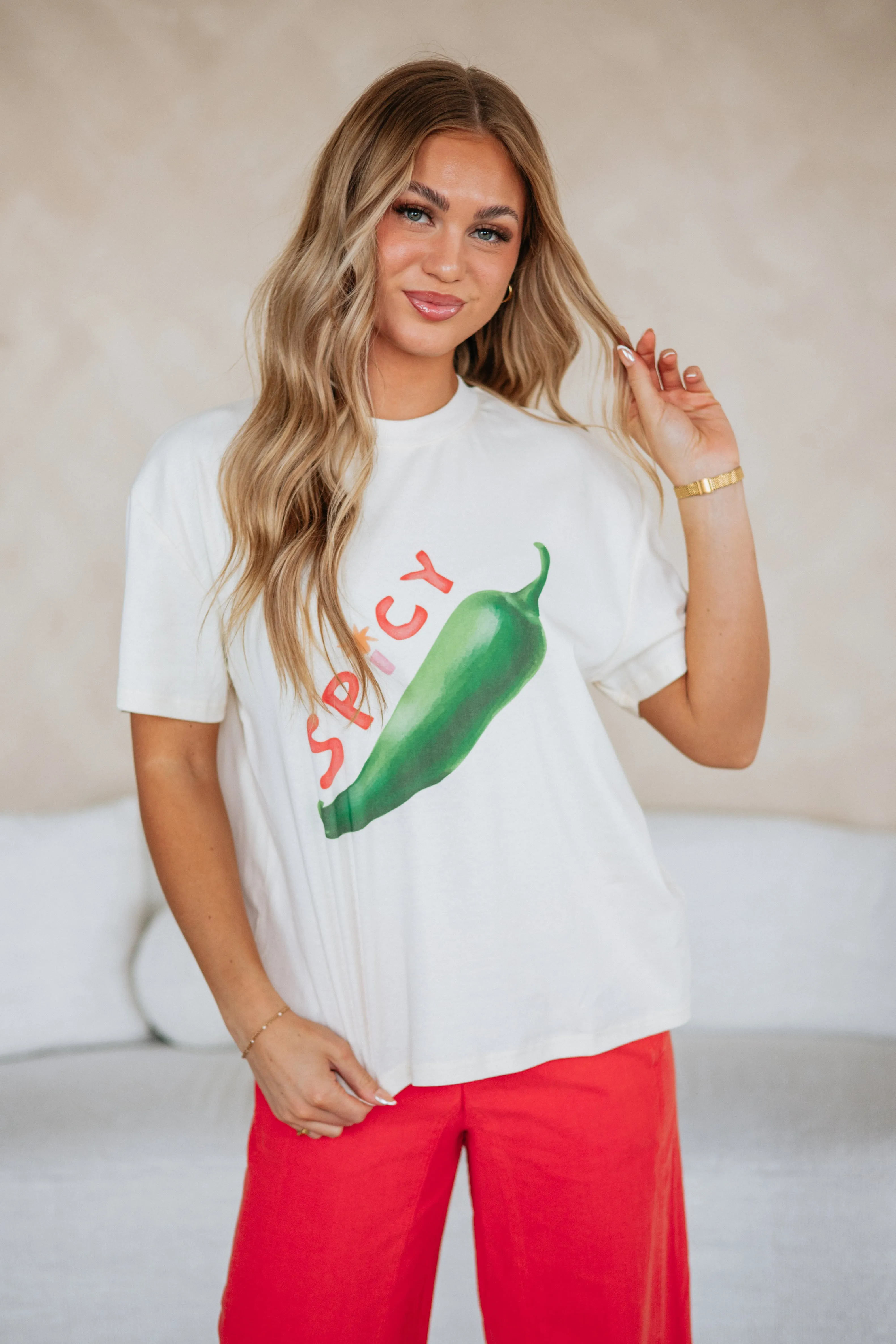 Spicy Graphic Tee sold by Wild Oak Boutique