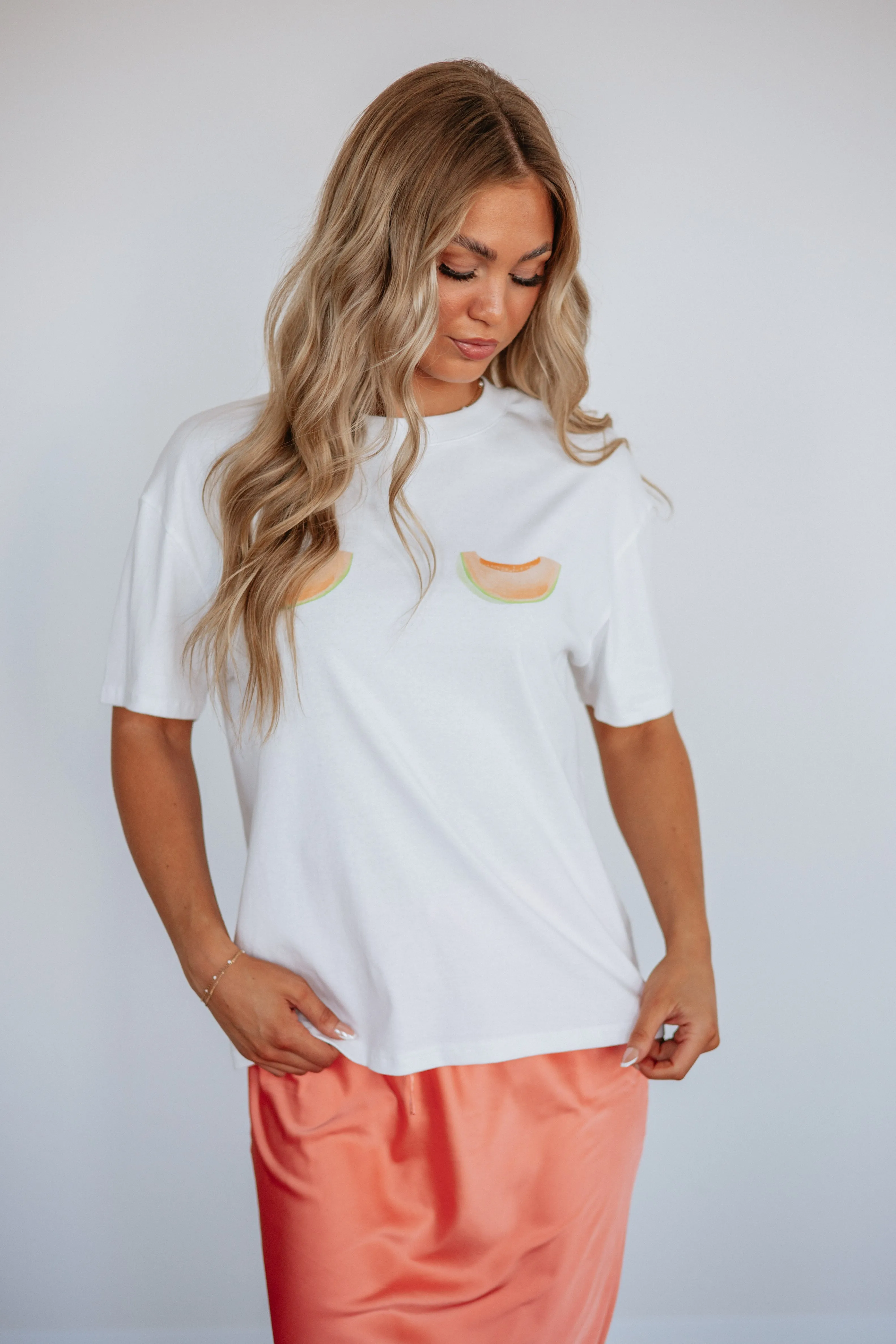 Cute as a Cantaloupe Tee sold by Wild Oak Boutique product image thumbnail 4