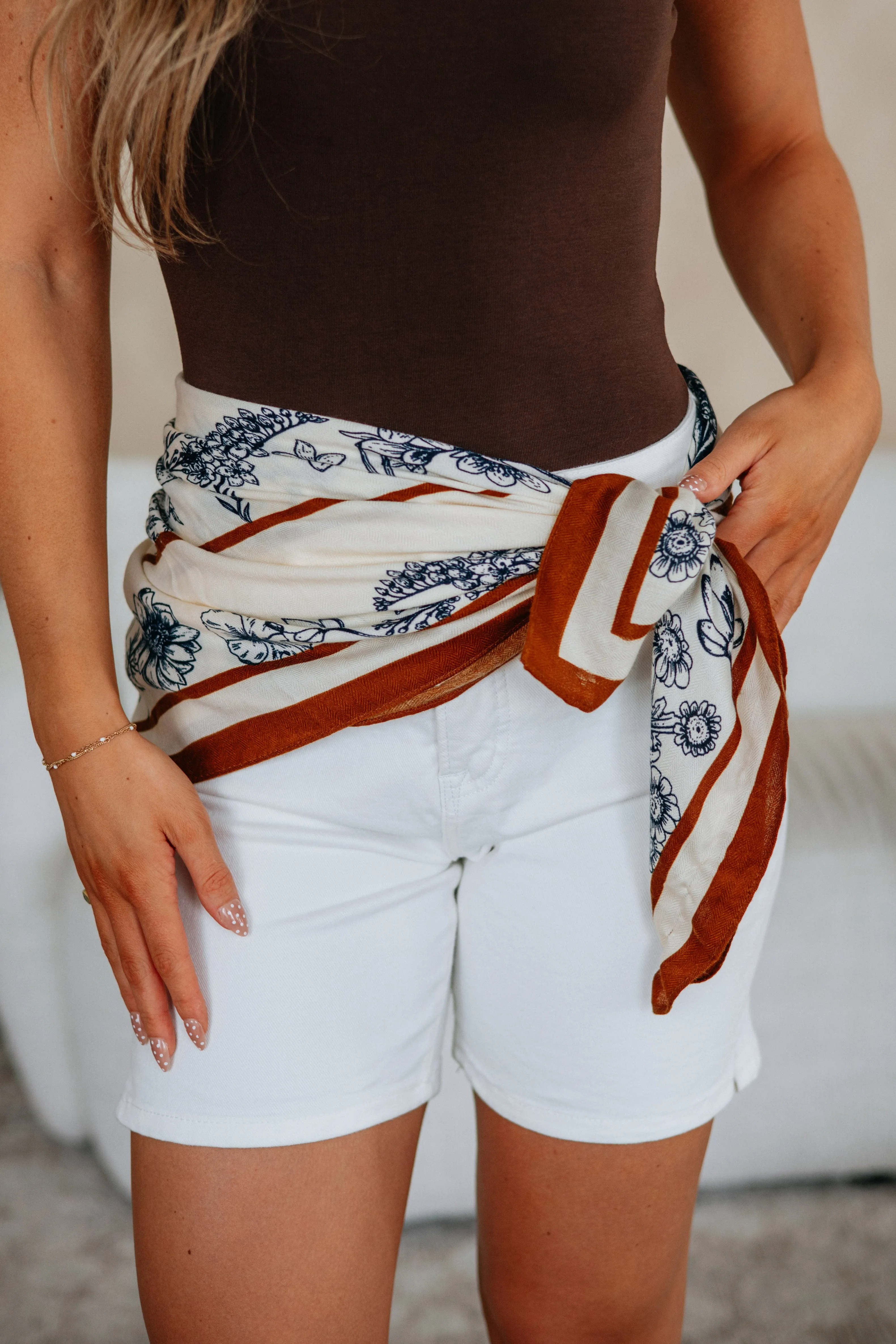 Enya Floral Scarf sold by Wild Oak Boutique product image thumbnail 2