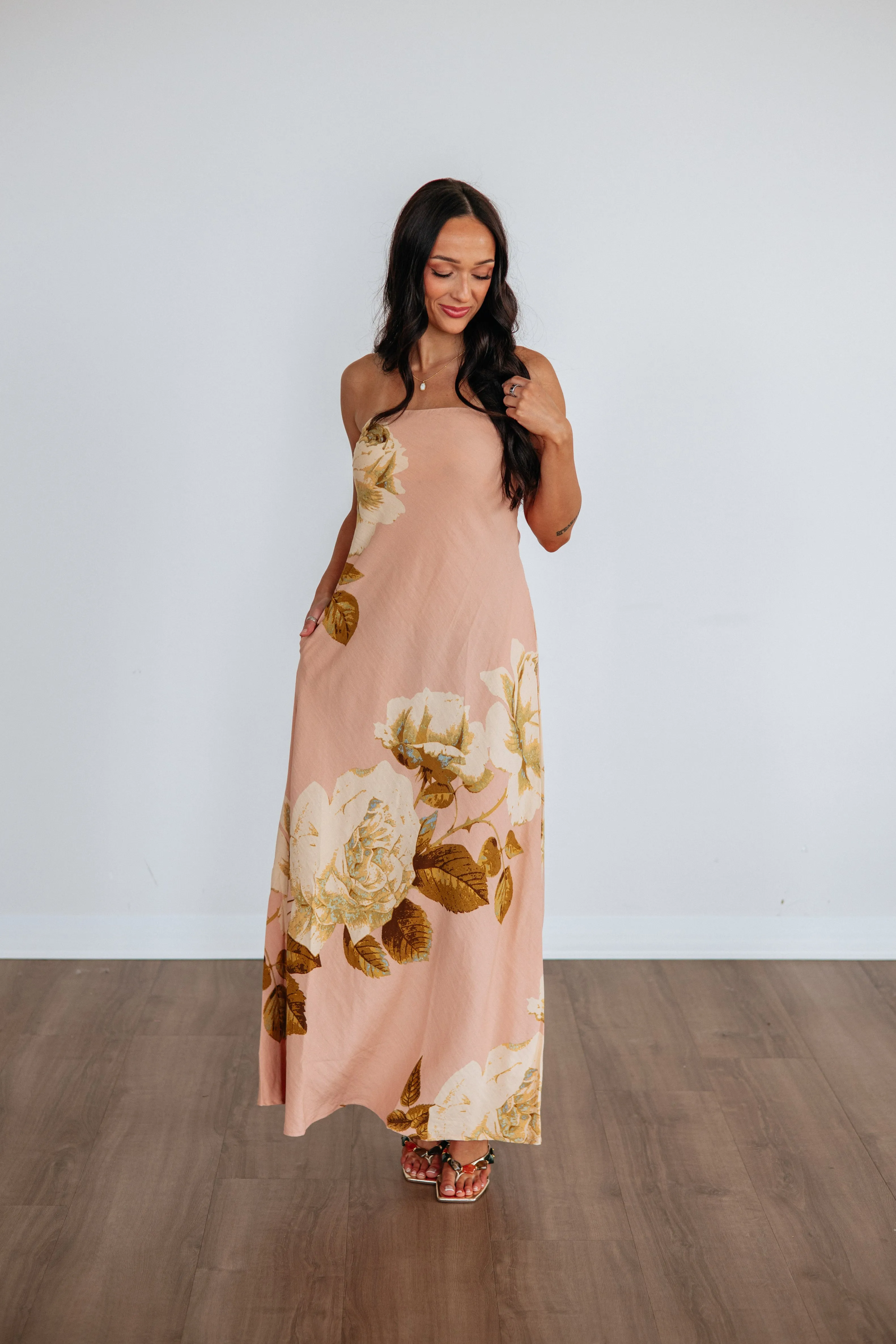 Golden Hour Getaway Maxi Dress sold by Wild Oak Boutique