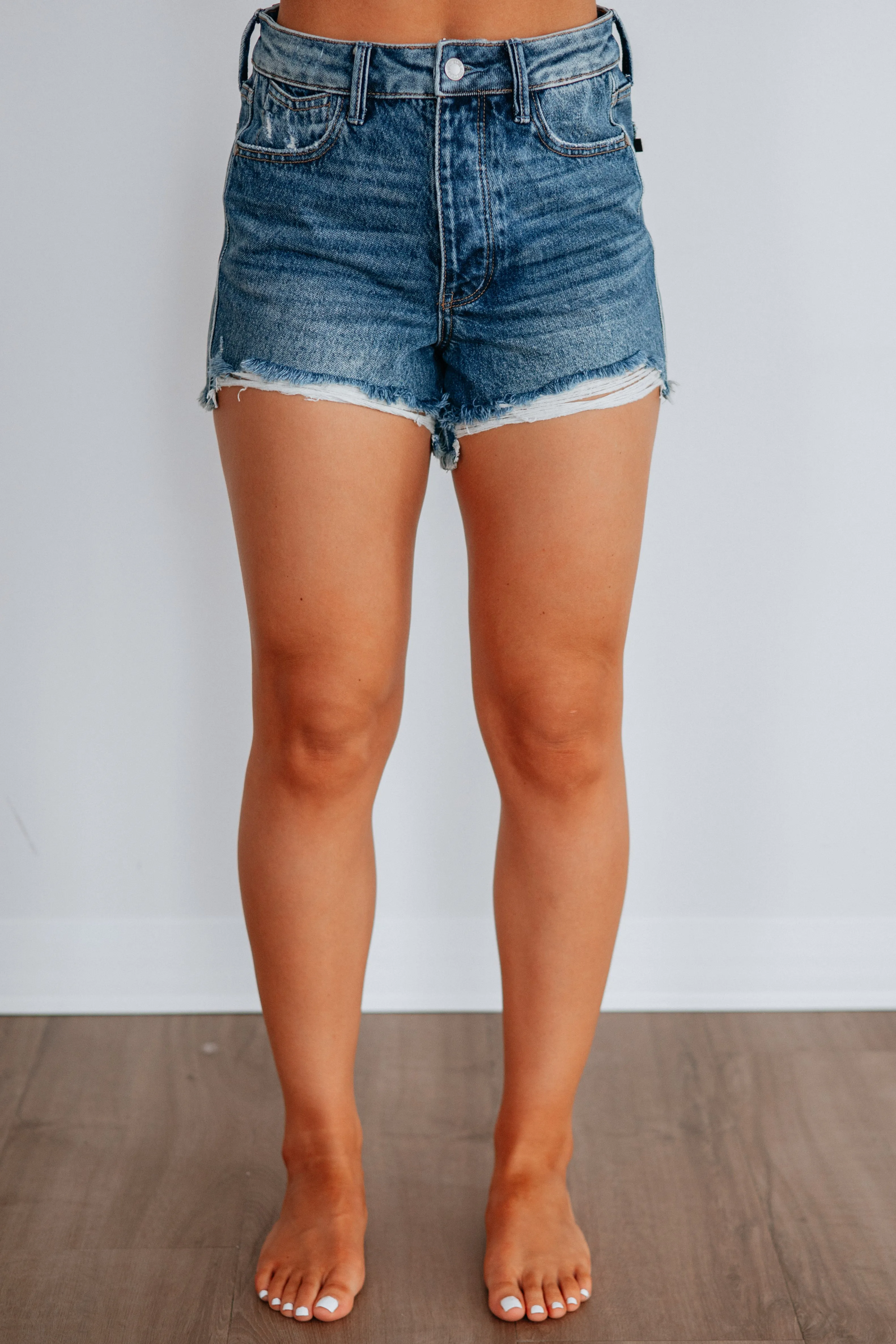 Haley Judy Blue Shorts sold by Wild Oak Boutique product image thumbnail 3
