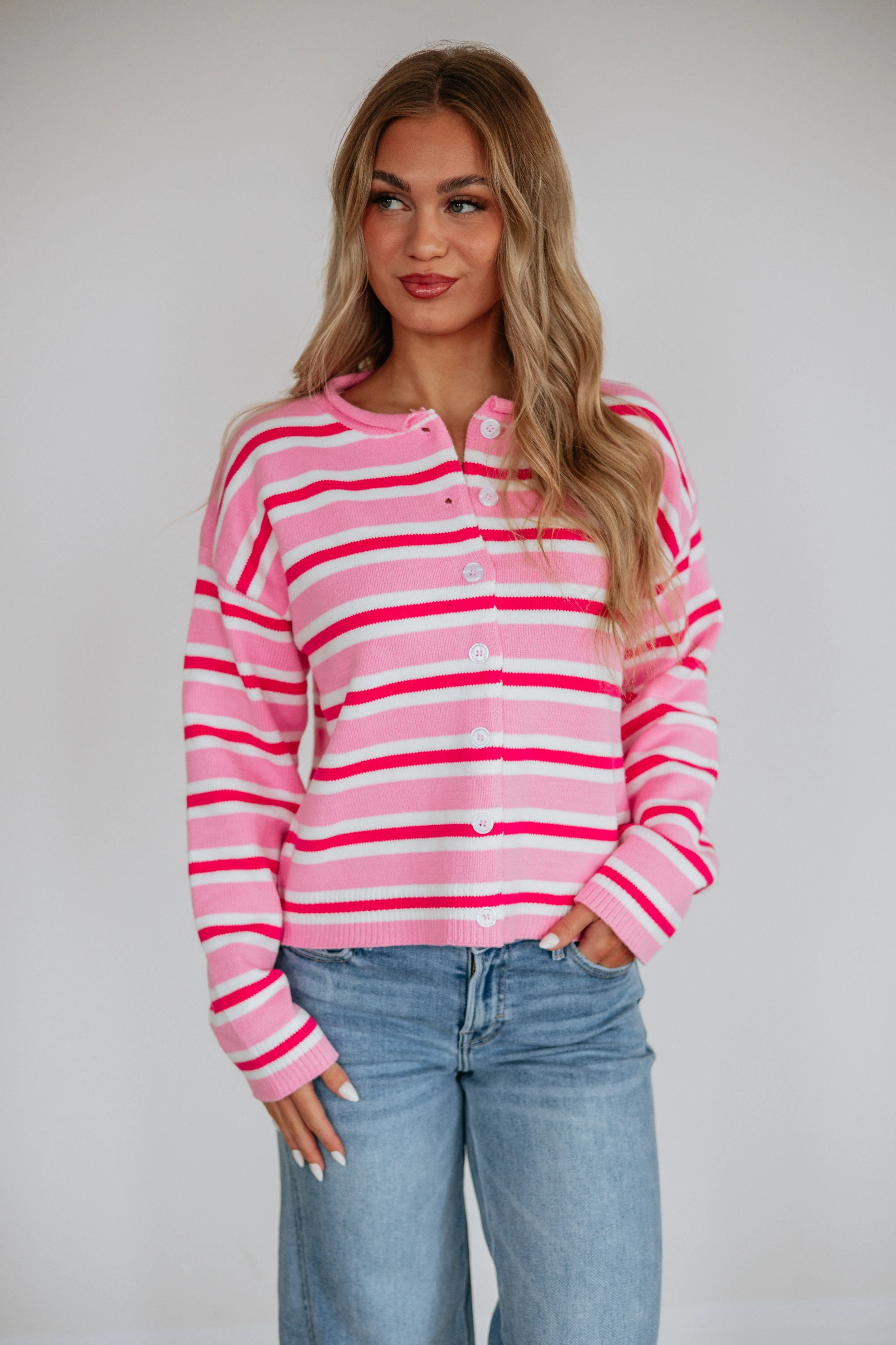 Kari Striped Cardigan sold by Wild Oak Boutique product image thumbnail 5