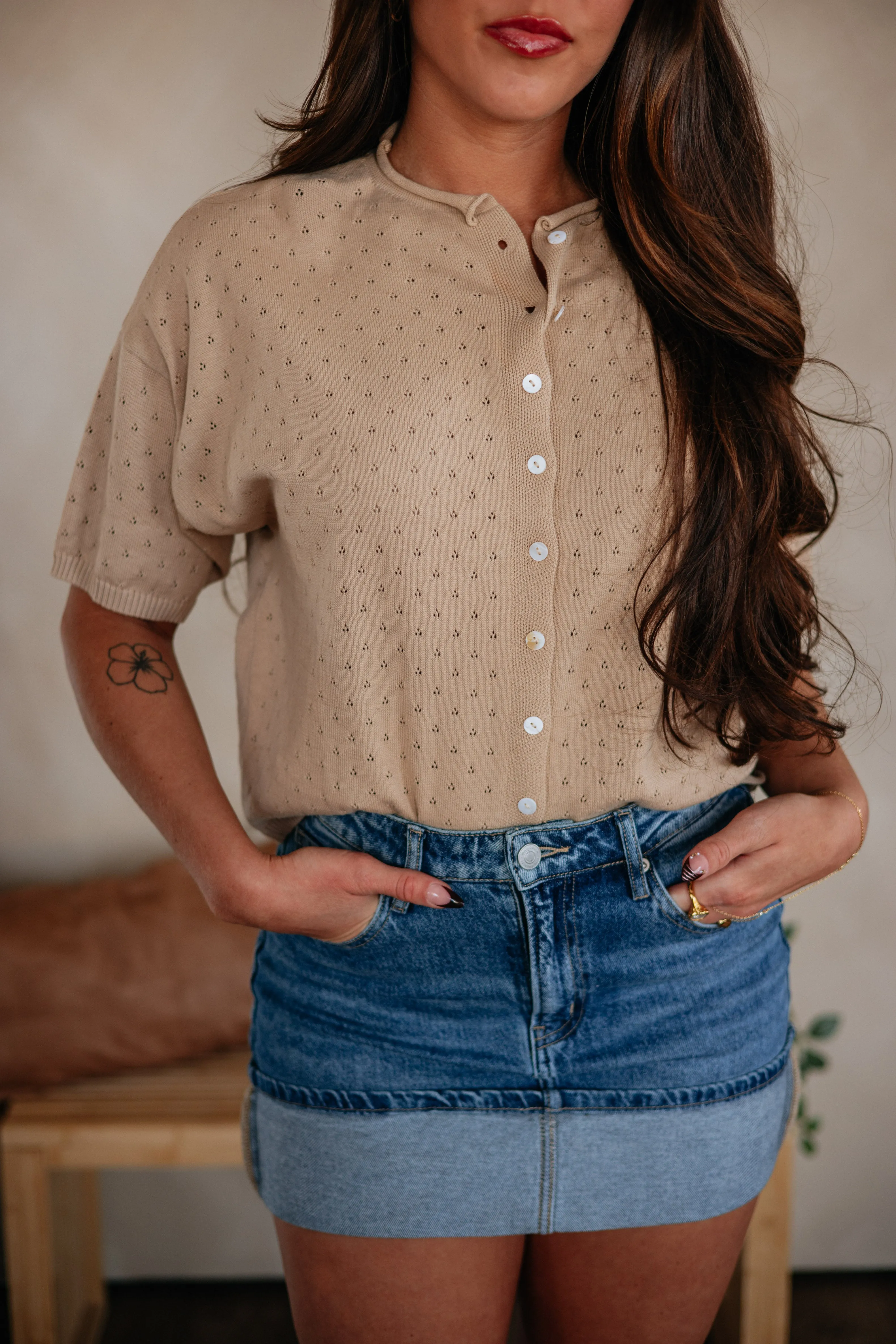 Tris Cardigan Top sold by Wild Oak Boutique product image thumbnail 3