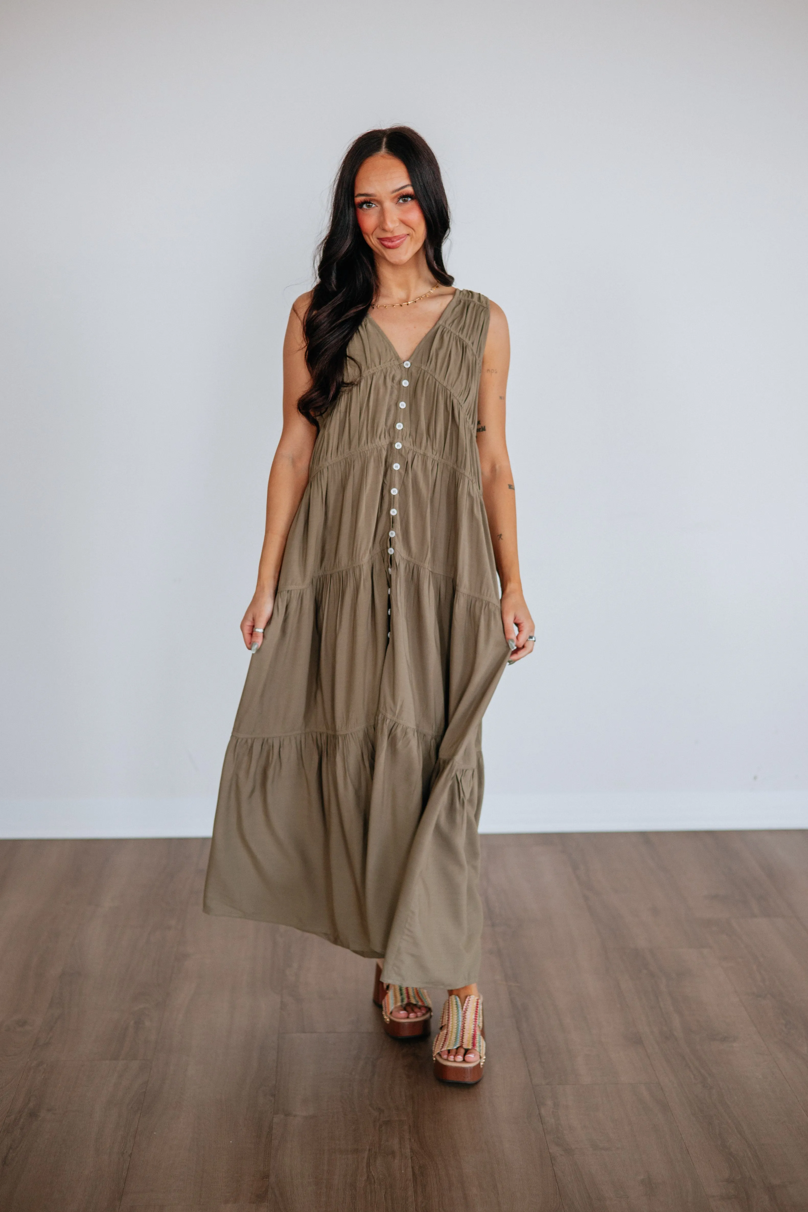 Shonda Maxi Dress sold by Wild Oak Boutique