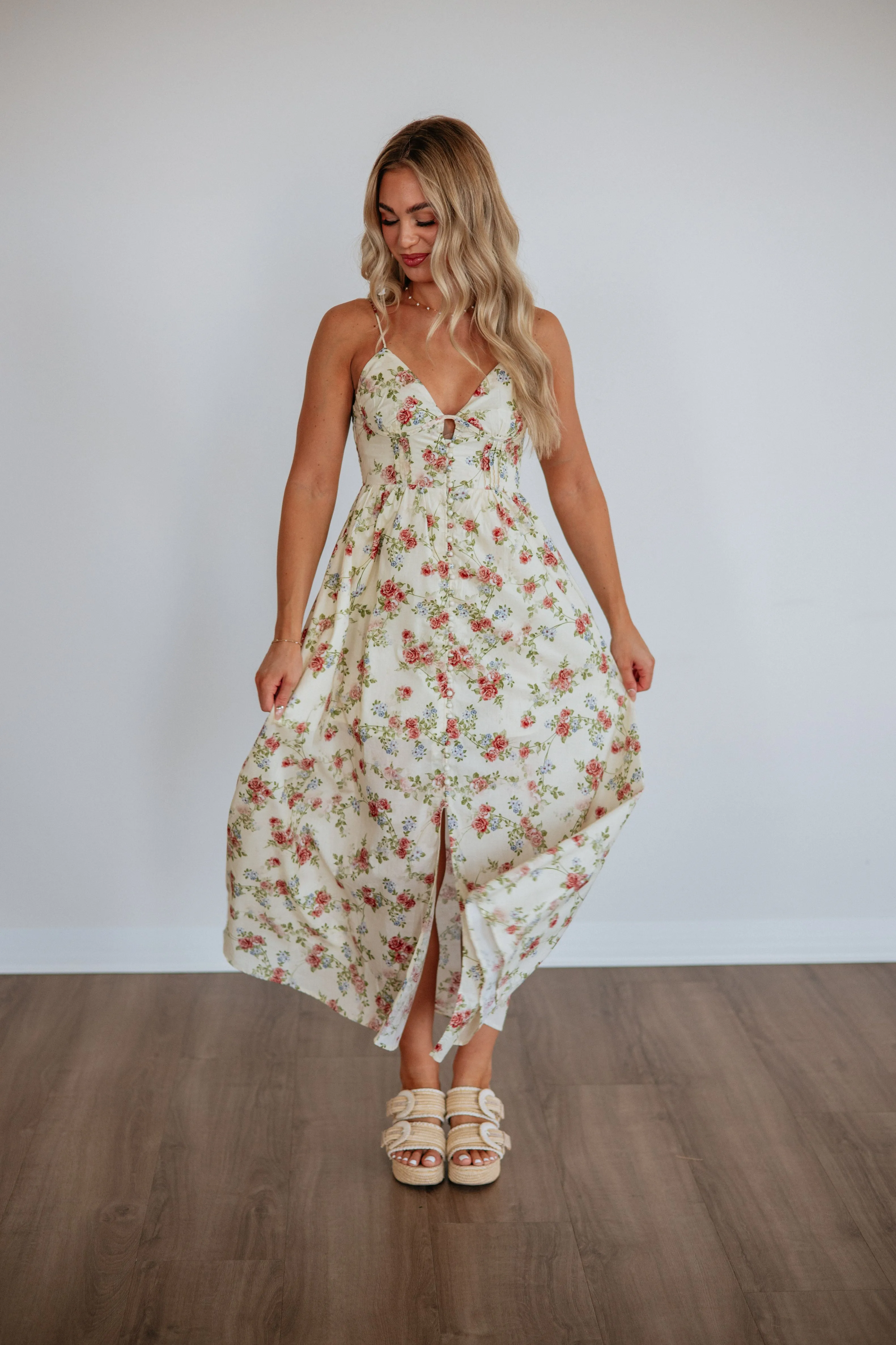 Rozen Floral Dress sold by Wild Oak Boutique product image thumbnail 4