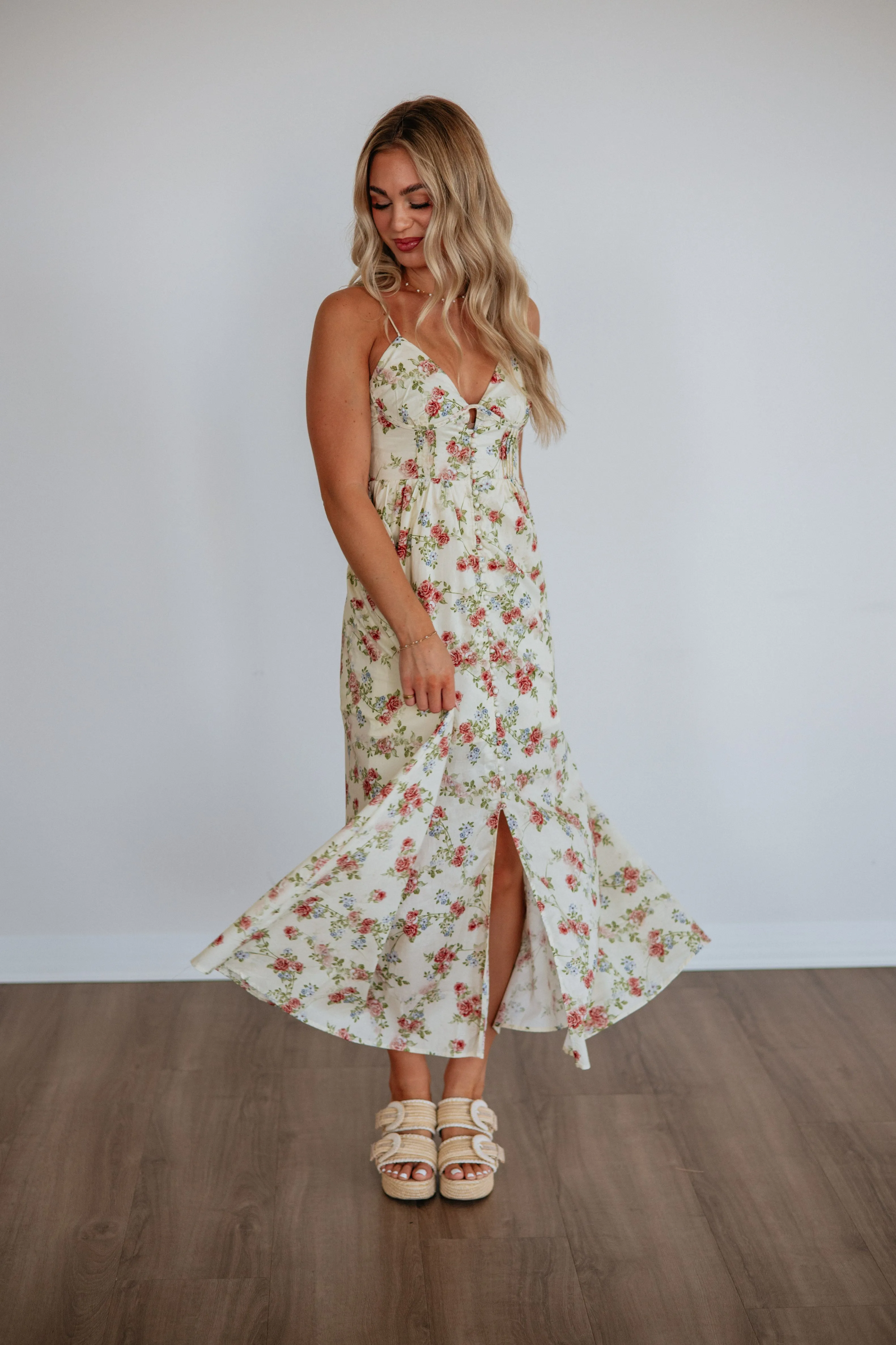 Rozen Floral Dress sold by Wild Oak Boutique product image thumbnail 2