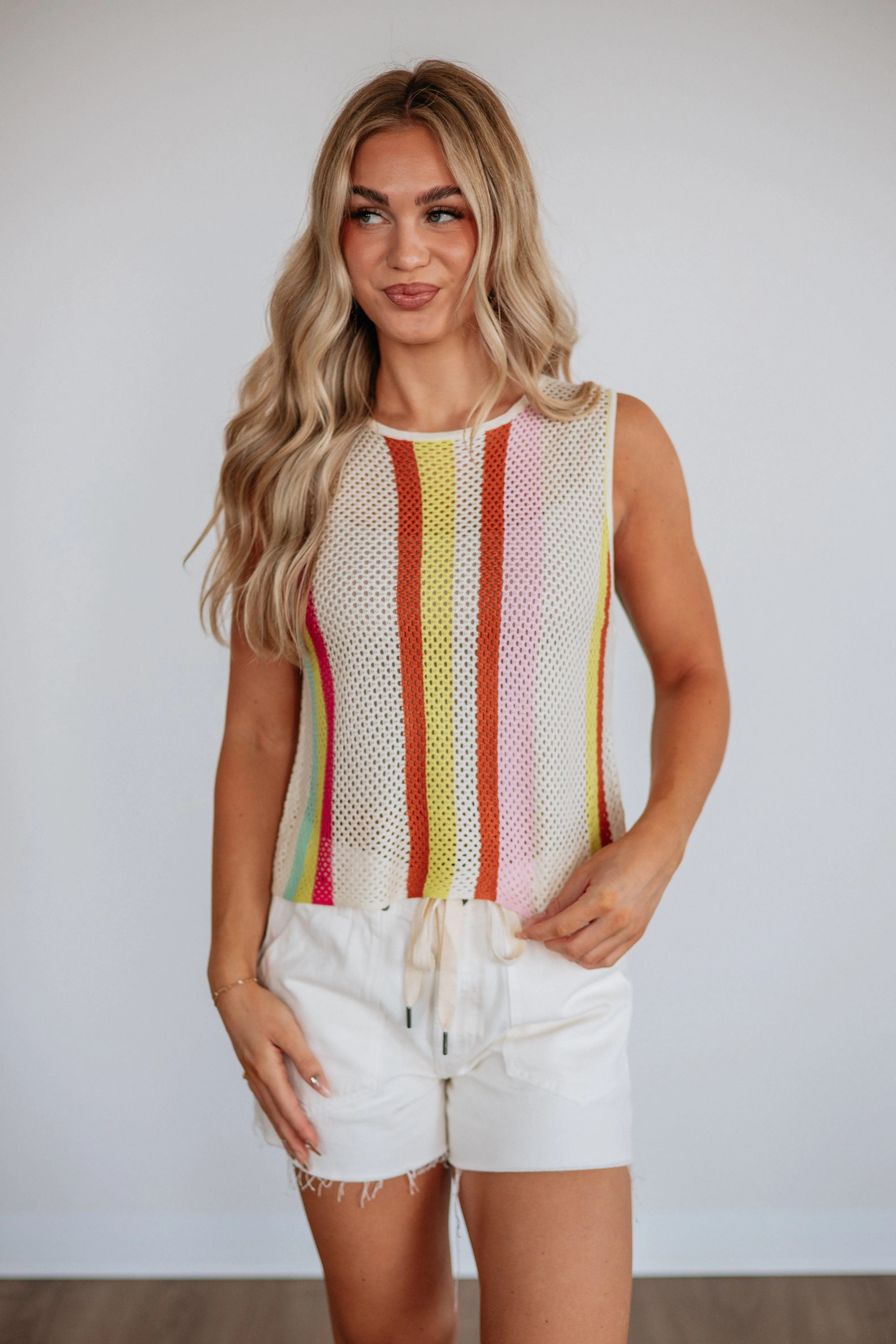 Alena Striped Top sold by Wild Oak Boutique