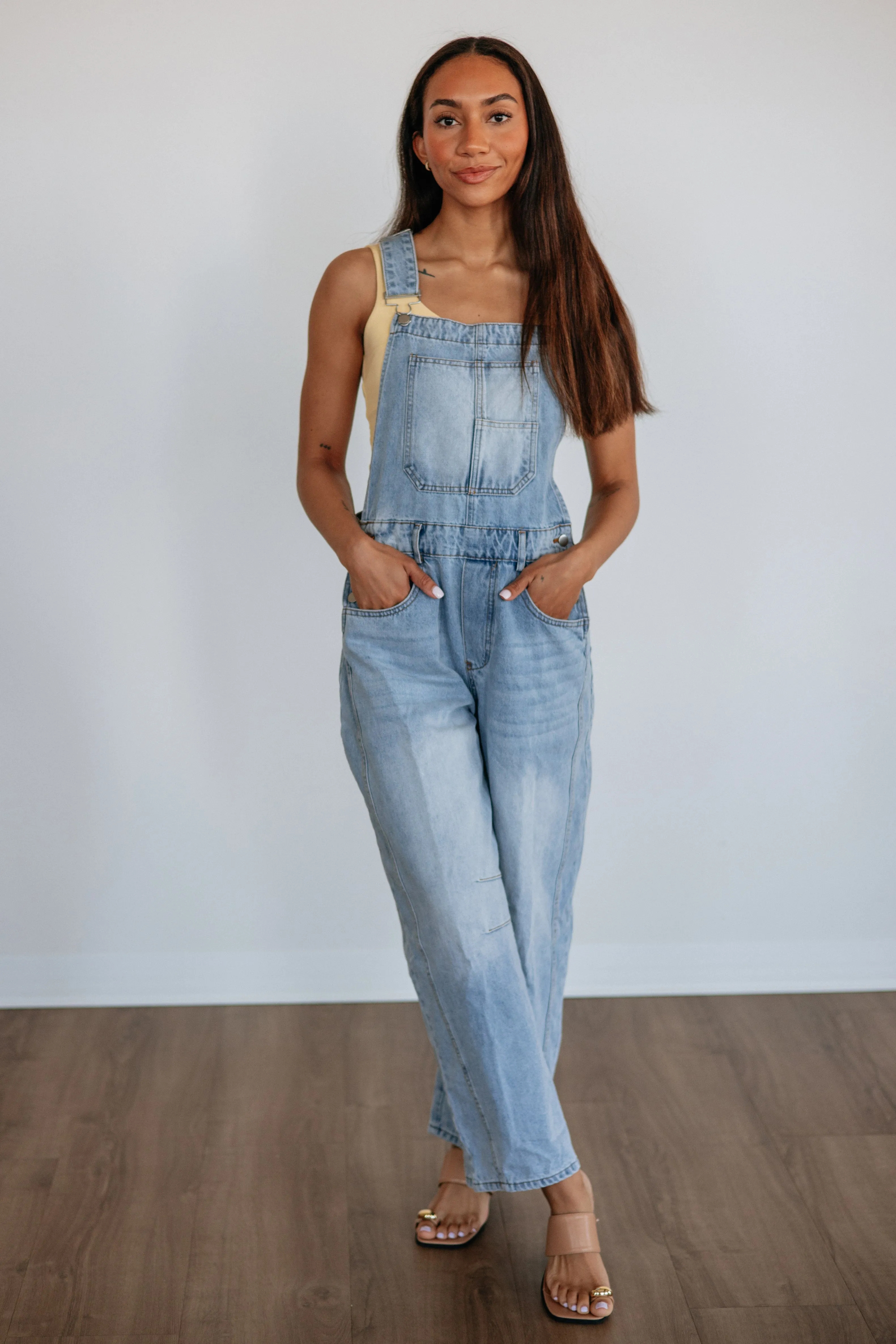 Maggey Denim Overalls sold by Wild Oak Boutique product image thumbnail 4