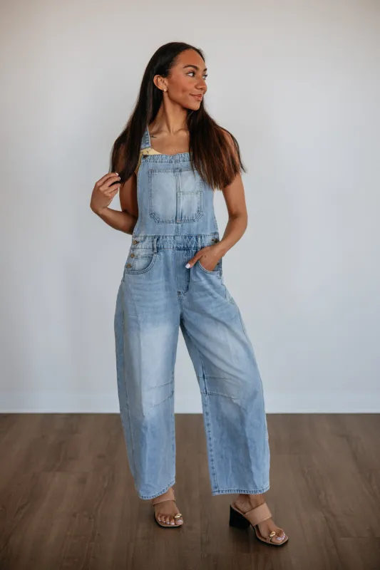 Maggey Denim Overalls made by emory park