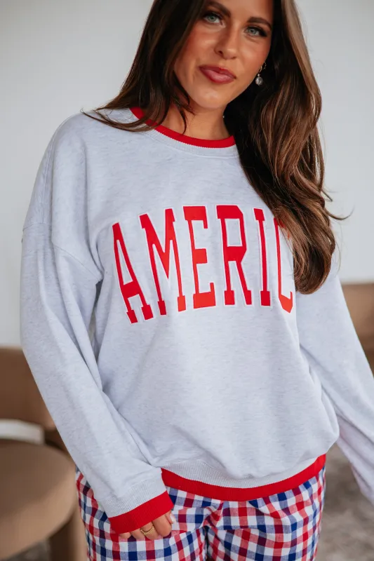 All-American Girl Sweatshirt made by Le Lis