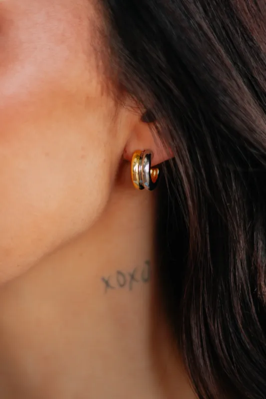 Sabine Huggie Hoop Earrings made by Wild Oak Boutique
