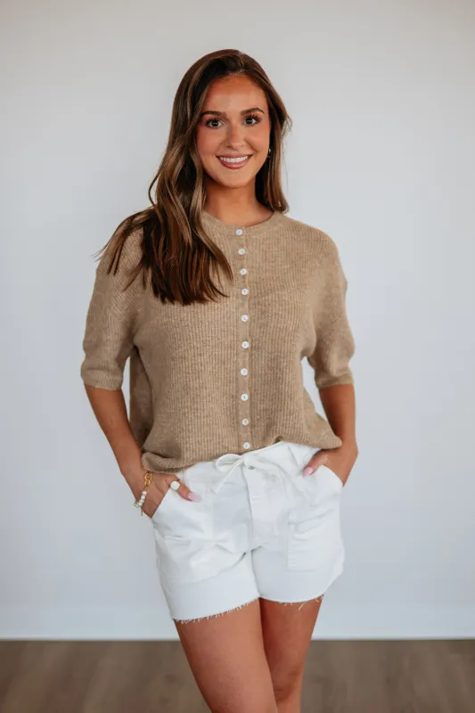 Auden Sweater Top - Latte made by Things Between