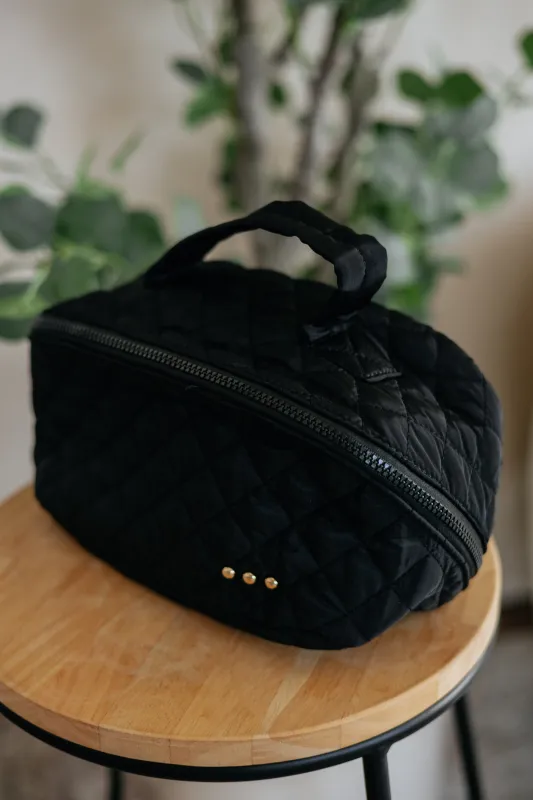 Maris Quilted Cosmetic Bag made by Wild Oak Boutique