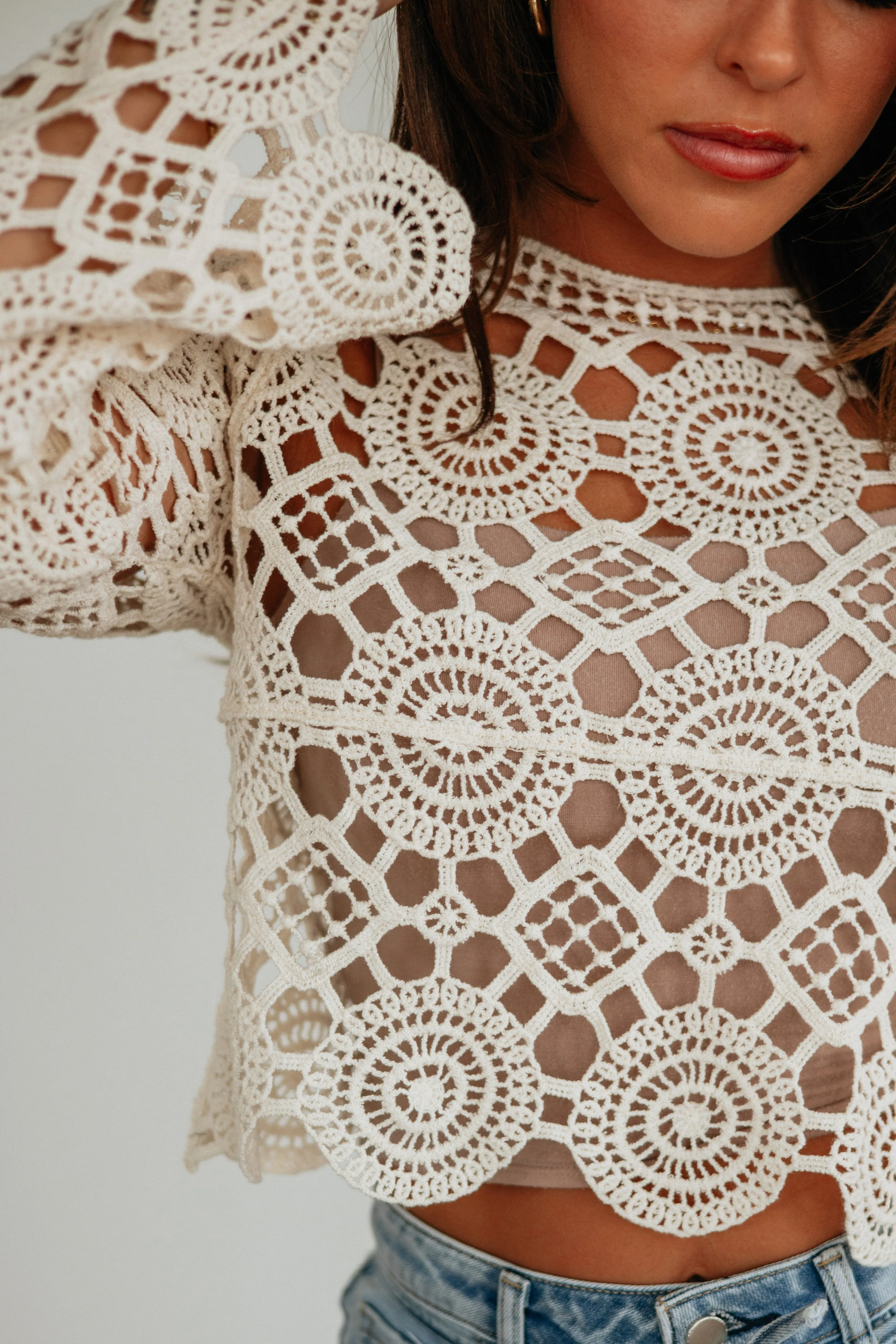 Dasha Crochet Top sold by Wild Oak Boutique product image thumbnail 2