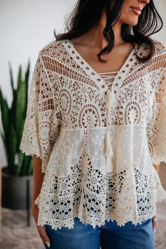 Aveline Crochet Top made by Bluivy